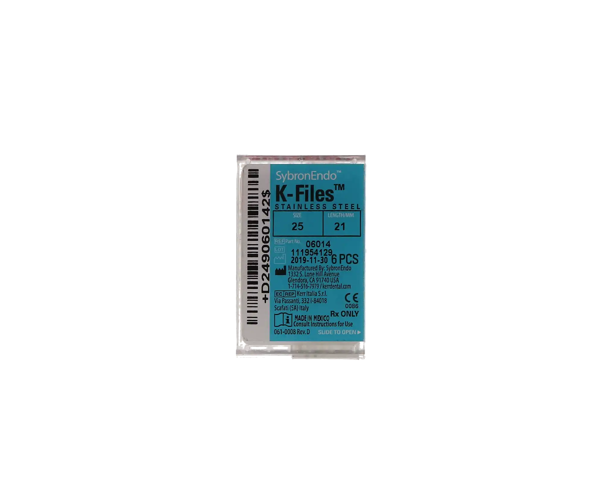 Kerr K-Files Stainless Steel, Size #25, 21mm, Red, 6/Pack, 06014 thumbnail 11