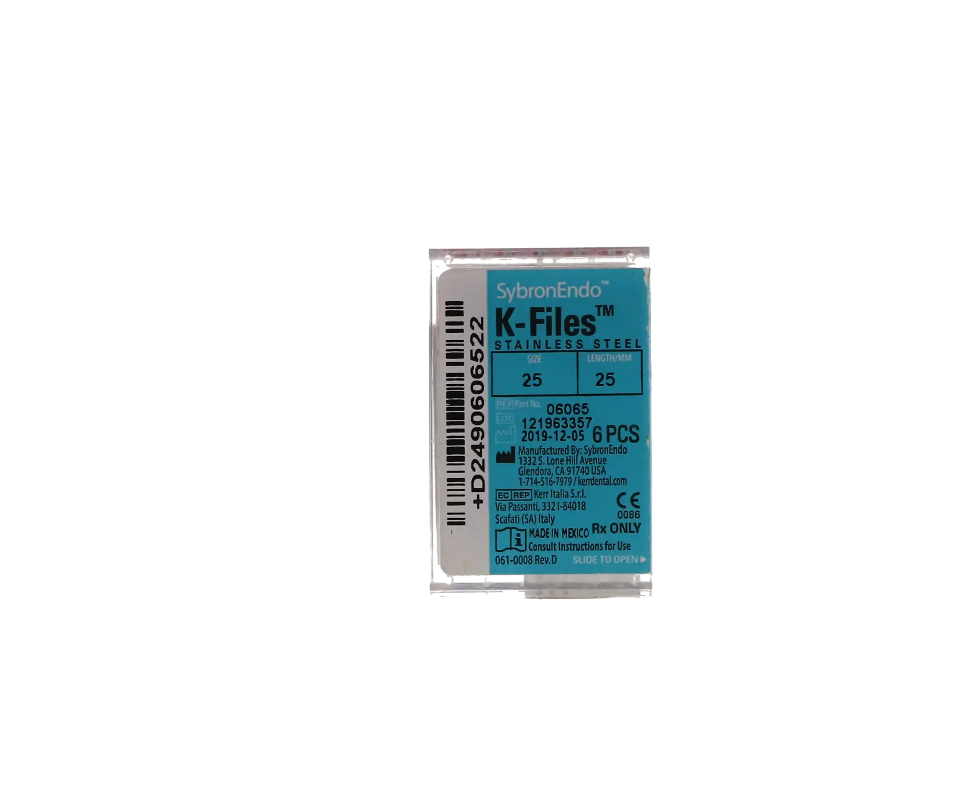Kerr Endodontics K-Files Stainless Steel, 25mm, Size #25, Red, 6/Pack, 06065 thumbnail 10