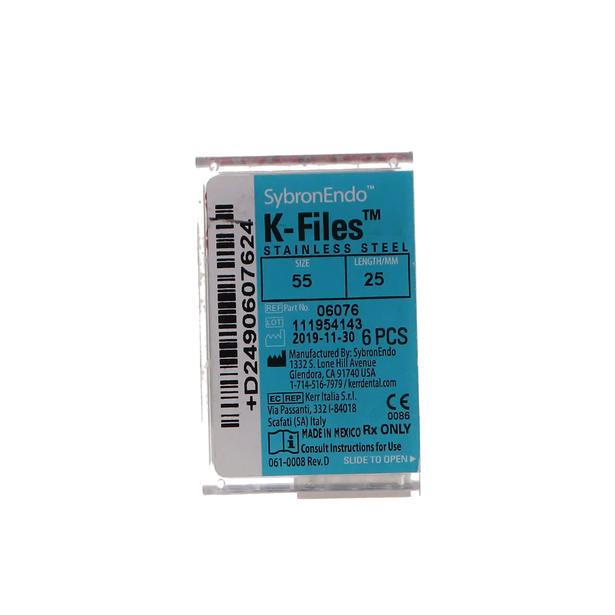 SybronEndo K-Files Stainless Steel 25mm #55 (Red) 6/Bx, 06076 thumbnail 6