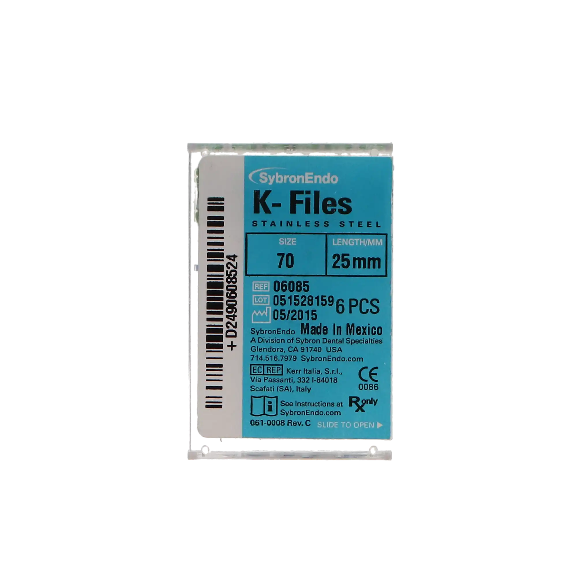 SybronEndo K-Files Stainless Steel 25mm #70 Green, 6/Bx, 06085 thumbnail 6