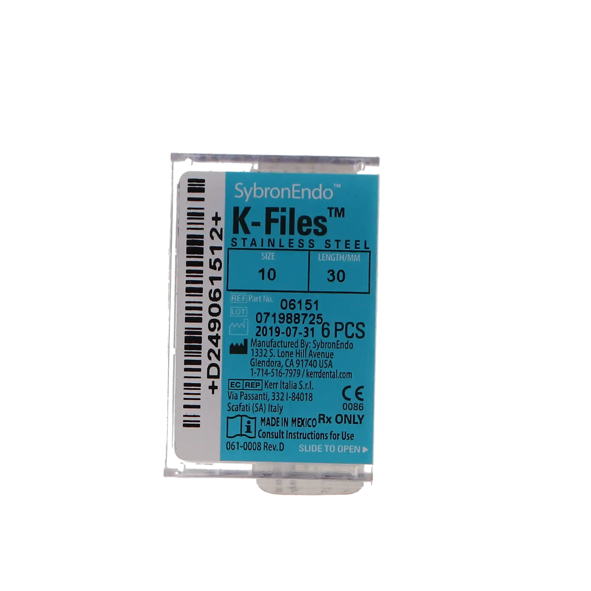 Kerr K-Files, Stainless Steel, 30 mm, #10, Purple, 6/Pk, 06151 thumbnail 10