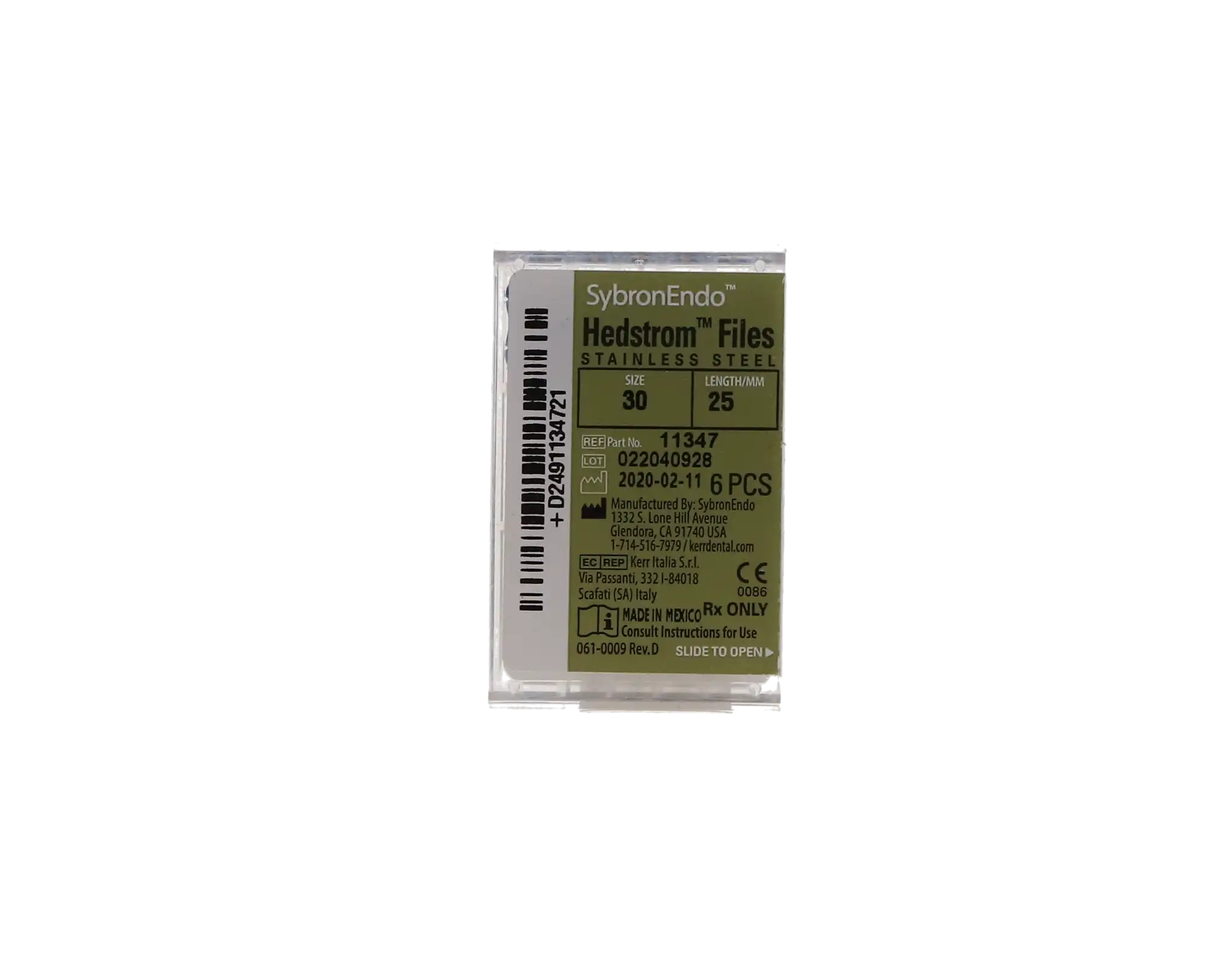 Sybron Endo Hedstrom Files, Stainless Steel, 25 mm, #30, Blue, 6/Pk, 11347 thumbnail 10