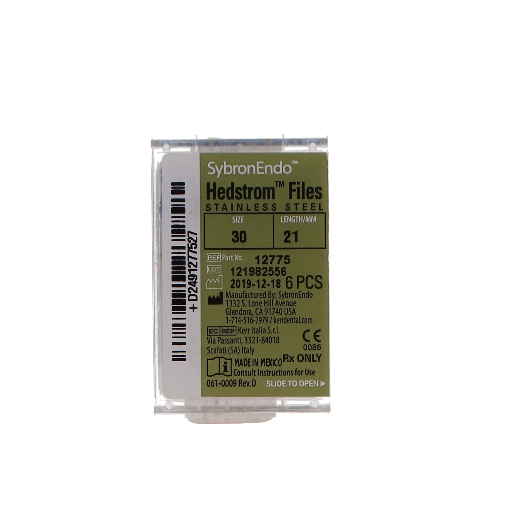 Kerr Endodontics Hedstrom Files, Stainless Steel, 21 mm, #30, Blue, 6/Pk, 12775 thumbnail 6