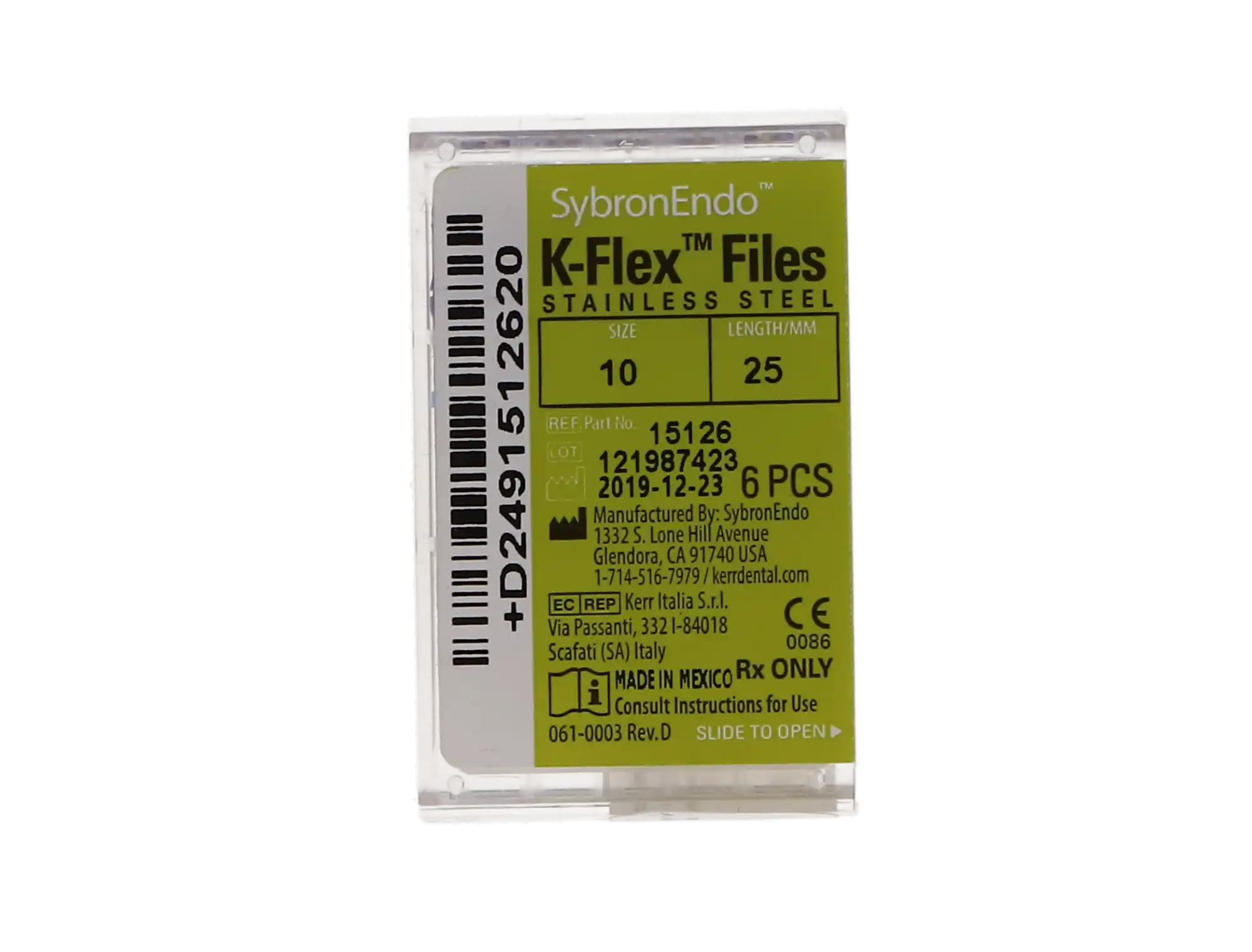 Kerr K-Flex Endodontic Files, #10 (Purple), 25 mm, Stainless Steel, 6/Box, 15126 thumbnail 11