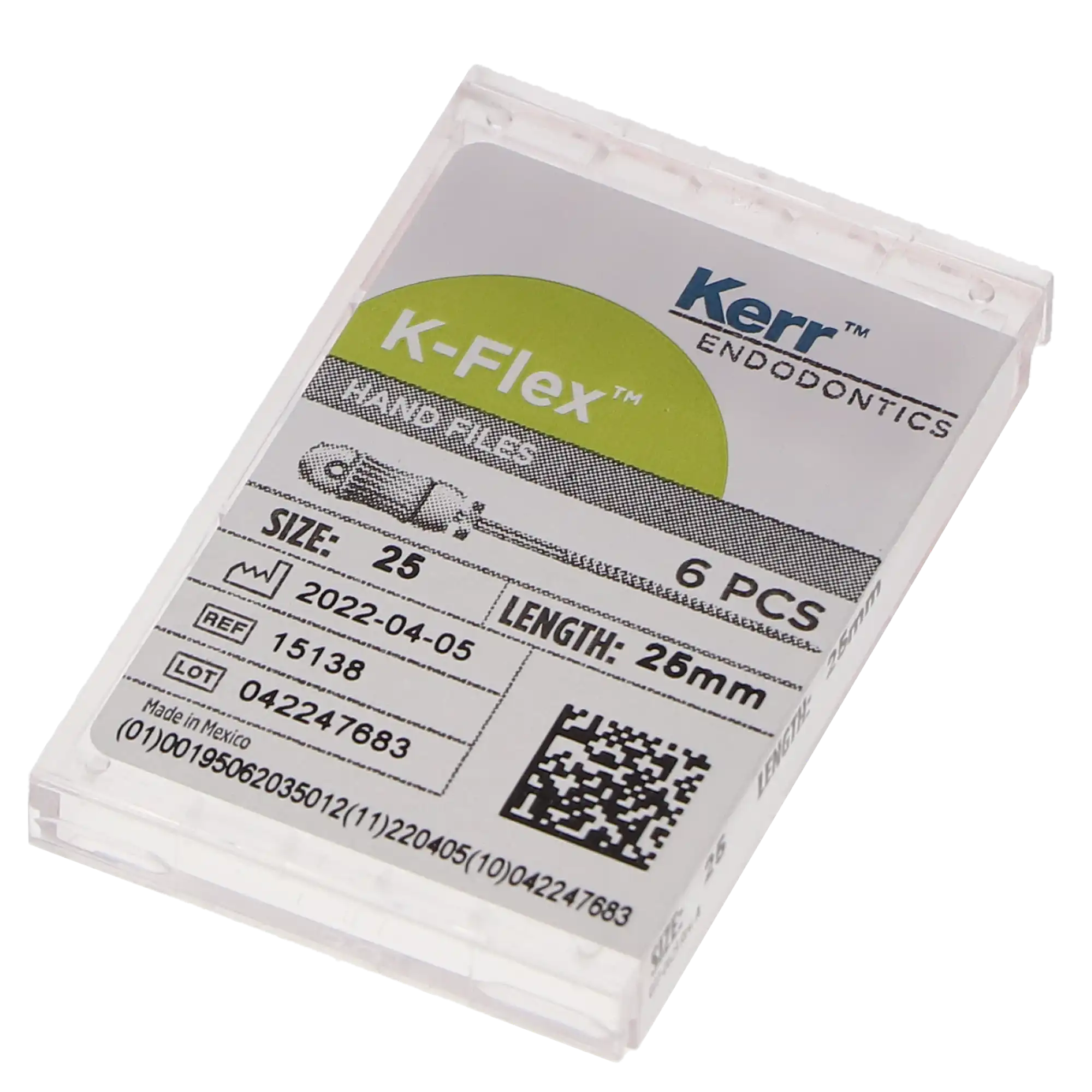 Kerr K-Flex Files, Stainless Steel, Size #25, 25mm, Red, 6/Pack, 15138 thumbnail 9
