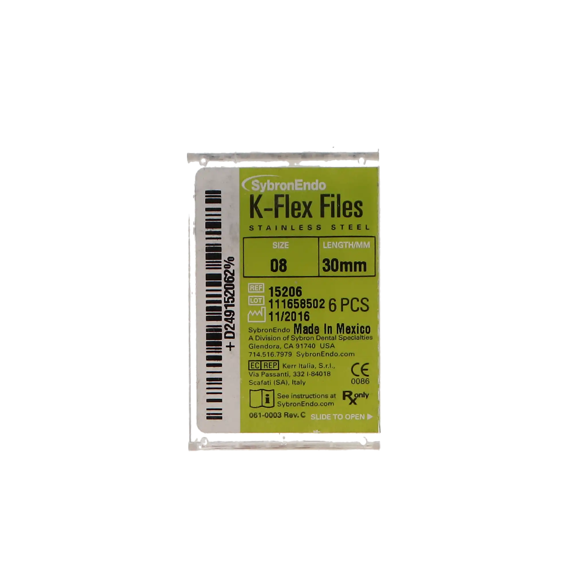 Kerr K-Flex Files, #08 (Gray), 30mm, Stainless Steel, 6/Pack, 15206 thumbnail 11