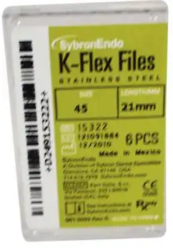 Kerr K-Flex Files, #45, 21mm, White, Stainless Steel, 6/Pack, 15322 thumbnail 7
