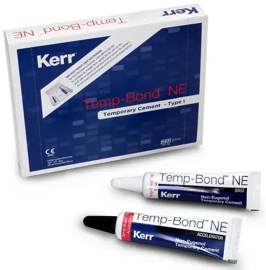 TempBond Non-Eugenol Temporary Cement, Tube Kit, 50 g Base / 15 g Accelerator, 1 Kit, Kerr 29676 - TempBond Non-Eugenol Temporary Cement, Tube Kit, 50 g, 1/Pk - Image 1