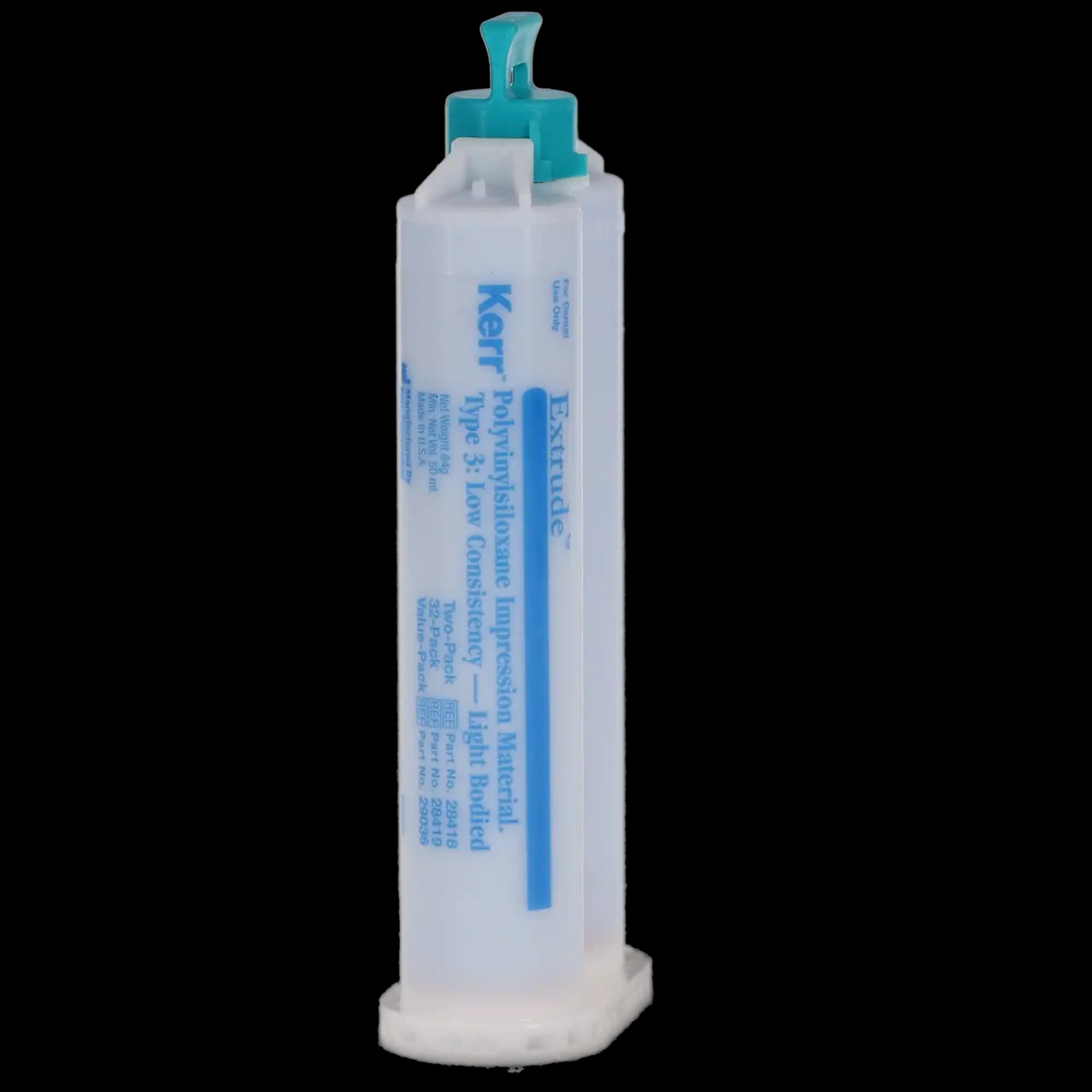 Kerr Extrude VPS Impression Material, Light-Body Wash, 50 ml Cartridges, Blue, 2/Pk, 28419-L thumbnail 2