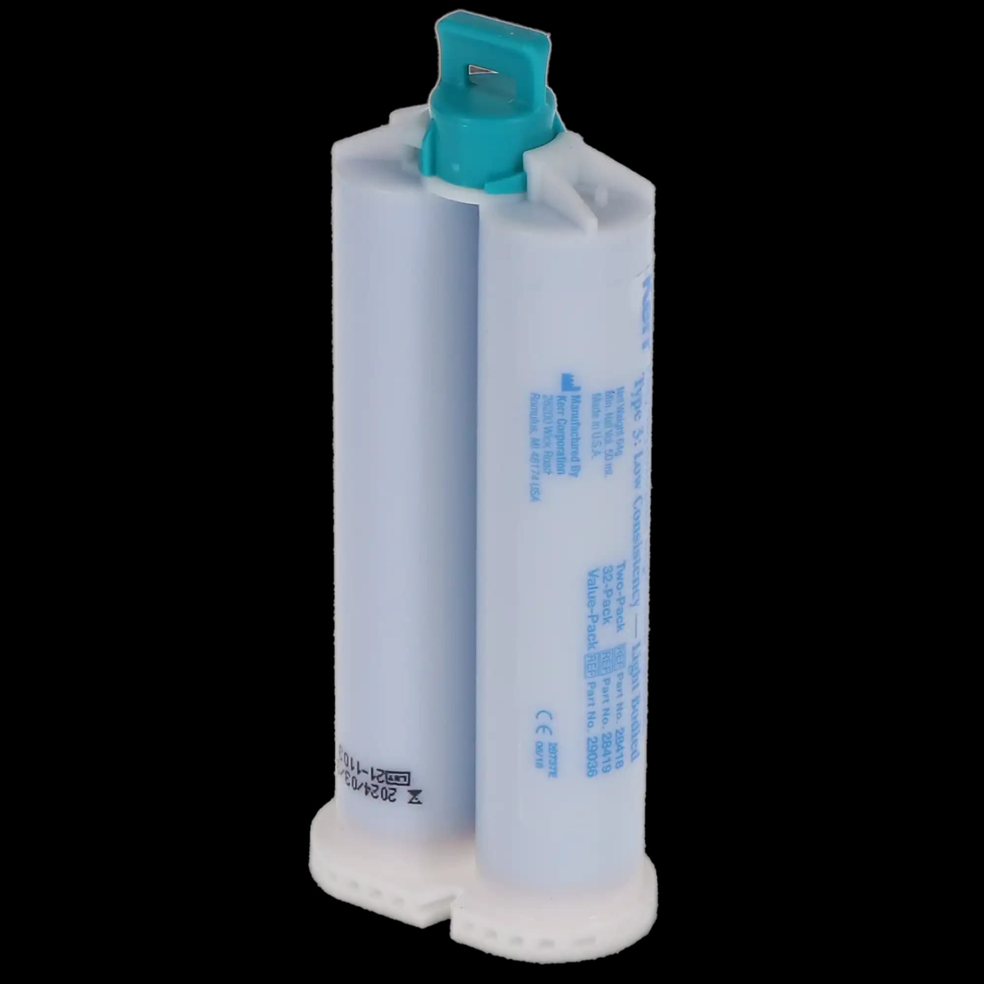 Kerr Extrude VPS Impression Material, Light-Body Wash, 50 ml Cartridges, Blue, 2/Pk, 28419-L thumbnail 3
