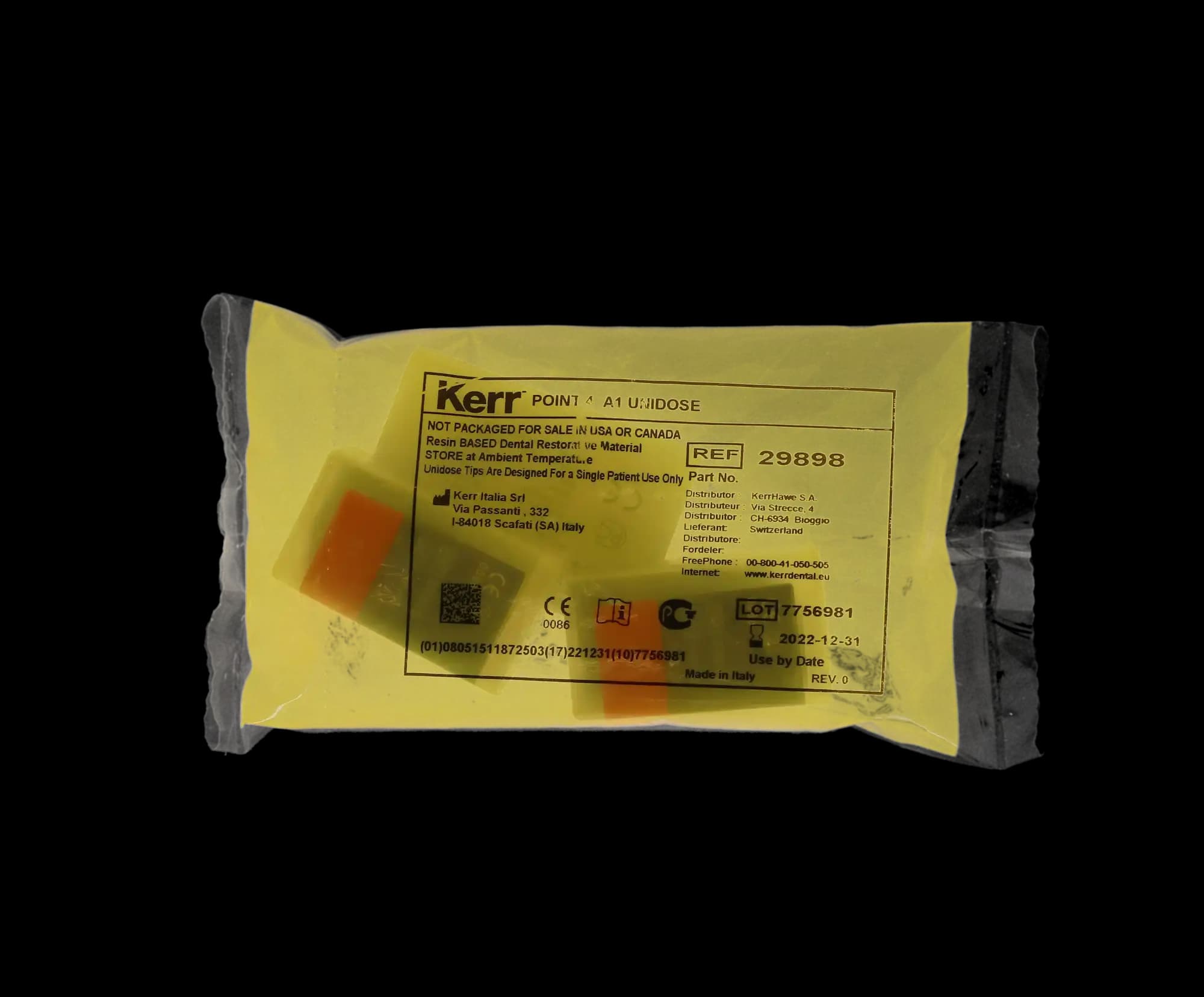 Kerr Point 4 Optimized Particle Composite Unidose Refill, A1 Body, 0.2 g, 20/Pk, 29898 thumbnail 11