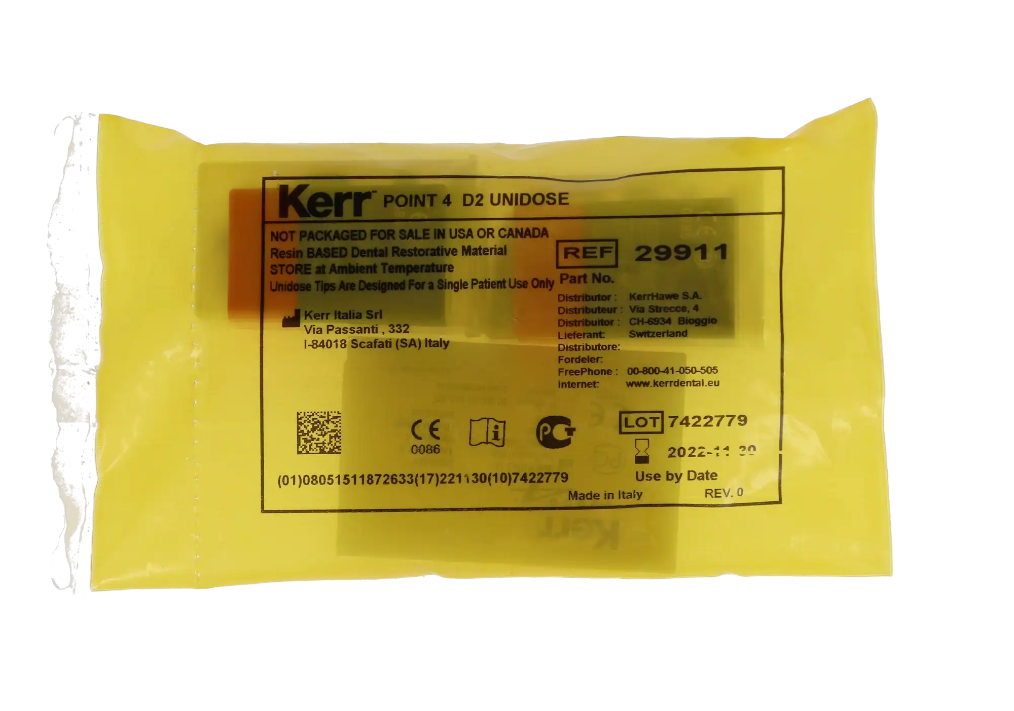 Kerr Point 4 Optimized Particle Composite, Unidose Refill, D2 Body, Light-Cure, 0.2 g, 20/Pk thumbnail 6