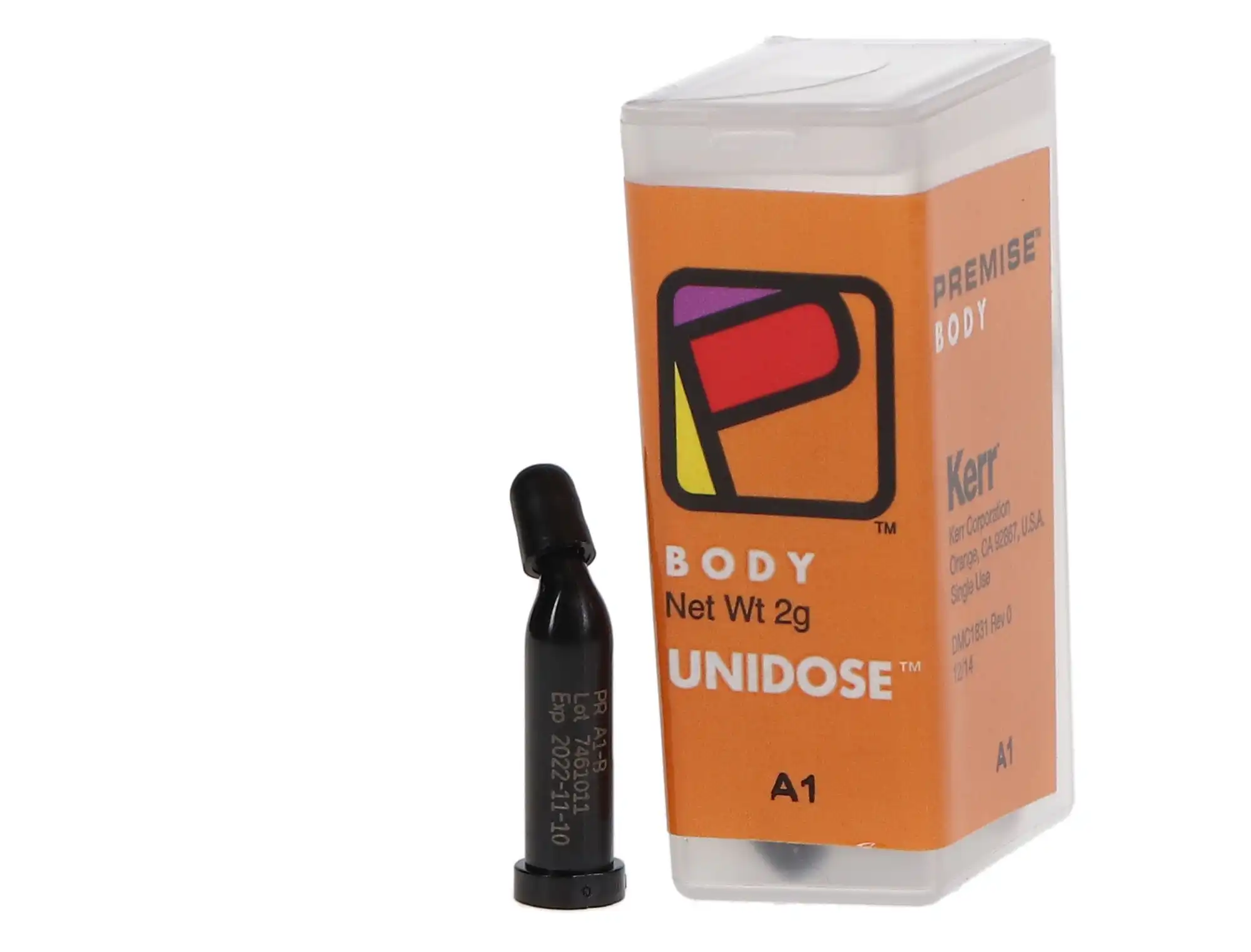 Kerr Premise Universal Nanofilled Composite, Body Shade A1, Unidose Refill, 0.2 g per Tip, 20 Tips/Box, #32650 thumbnail 5