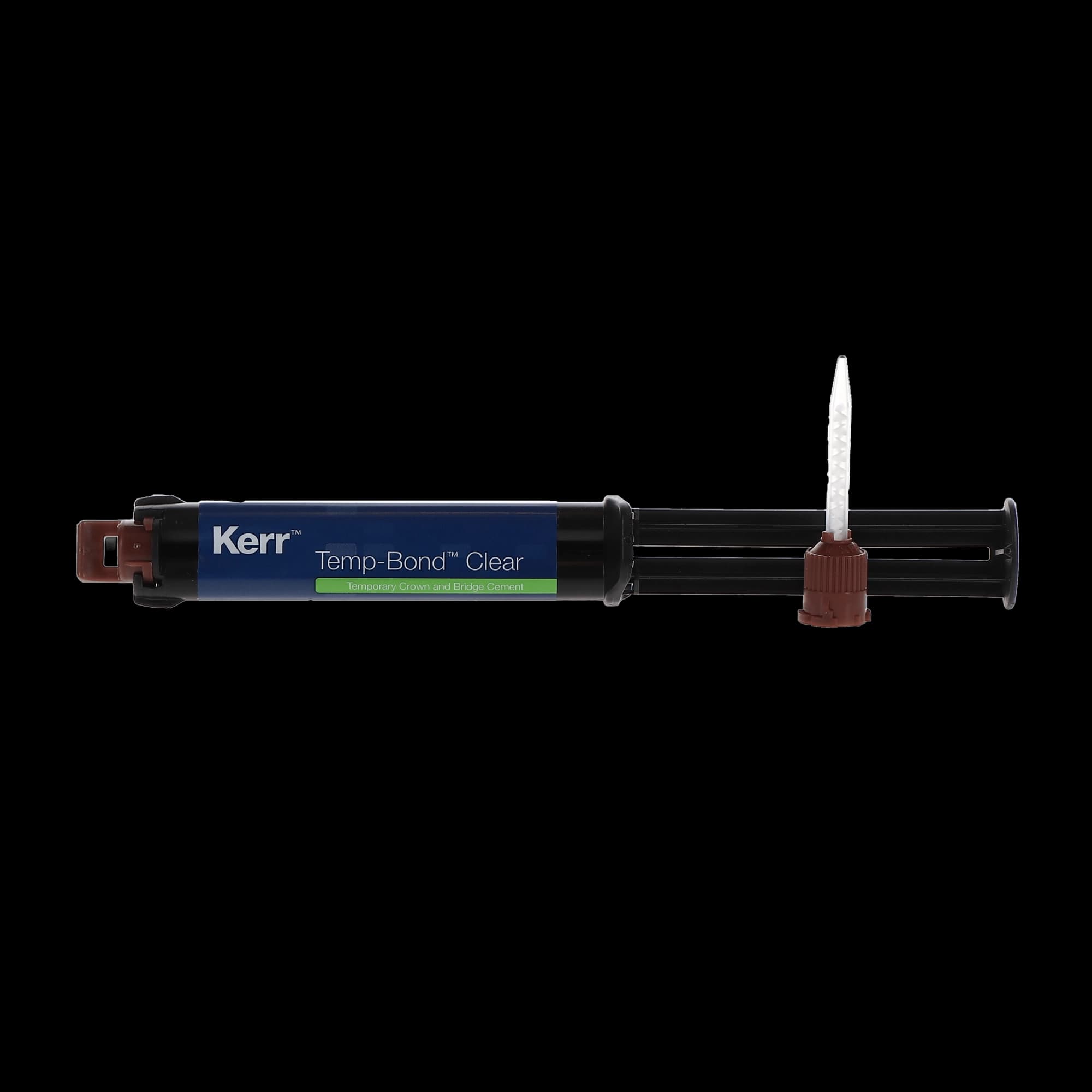 Kerr Temp-Bond Clear with Triclosan Temporary Cement, Automix Syringe, 6 g, Clear, 1 Syringe + 10 Mixing Tips, #33351 thumbnail 9