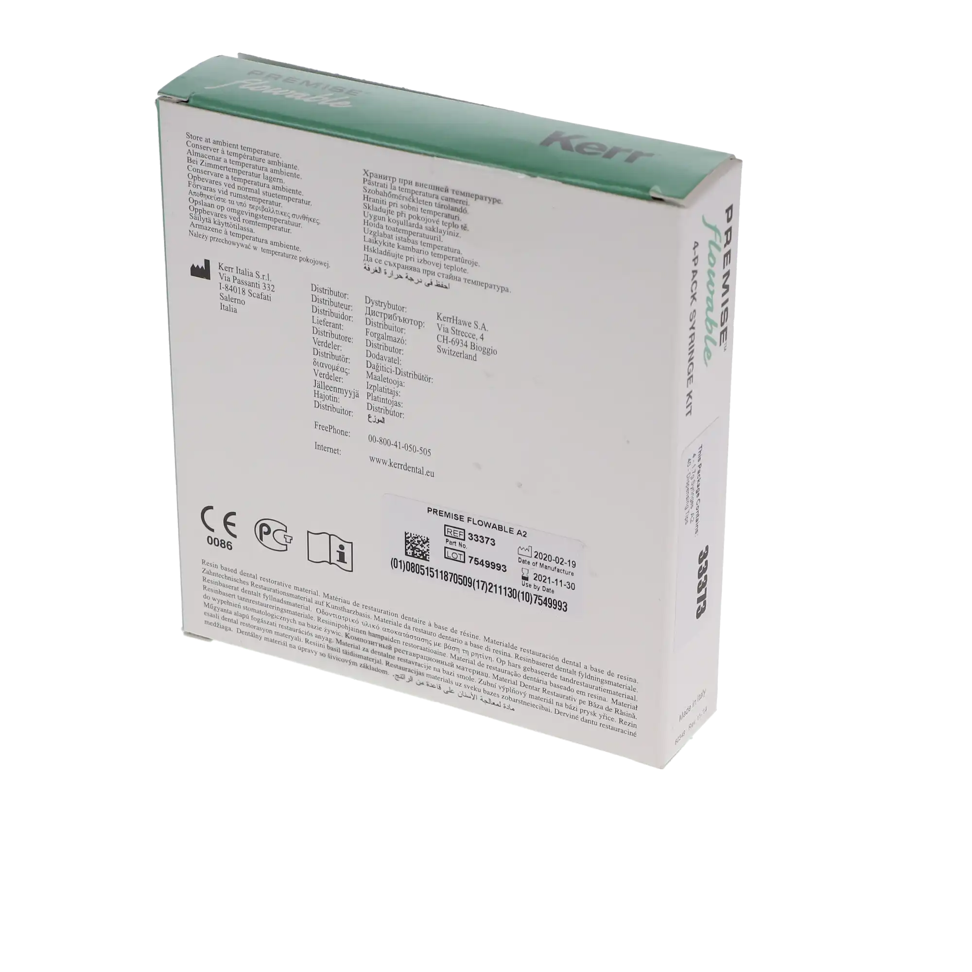 Premise Flowable Nanofilled Composite, Light-Cure, Syringe Refill Kit, 1.7 g, A2, 4/Pk, 33373 thumbnail 15