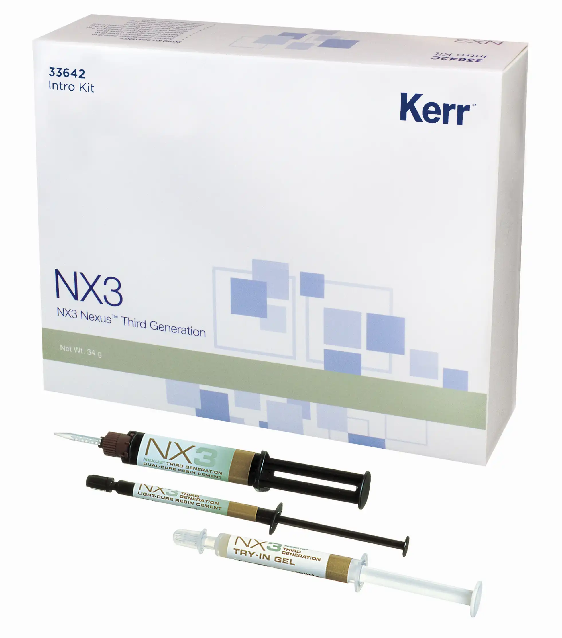 Kerr NX3 Nexus Third Generation Dual-Cure Resin Cement Refill Syringe, White, 5 g, 33644 thumbnail 10