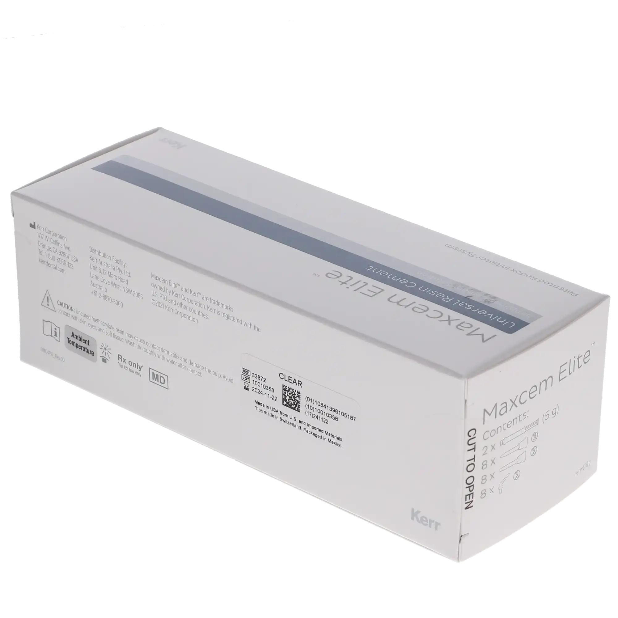 Maxcem Elite™ Universal Resin Cement Clear Refill Pack of 2 (5 g Syringes), Kerr 33872 thumbnail 17