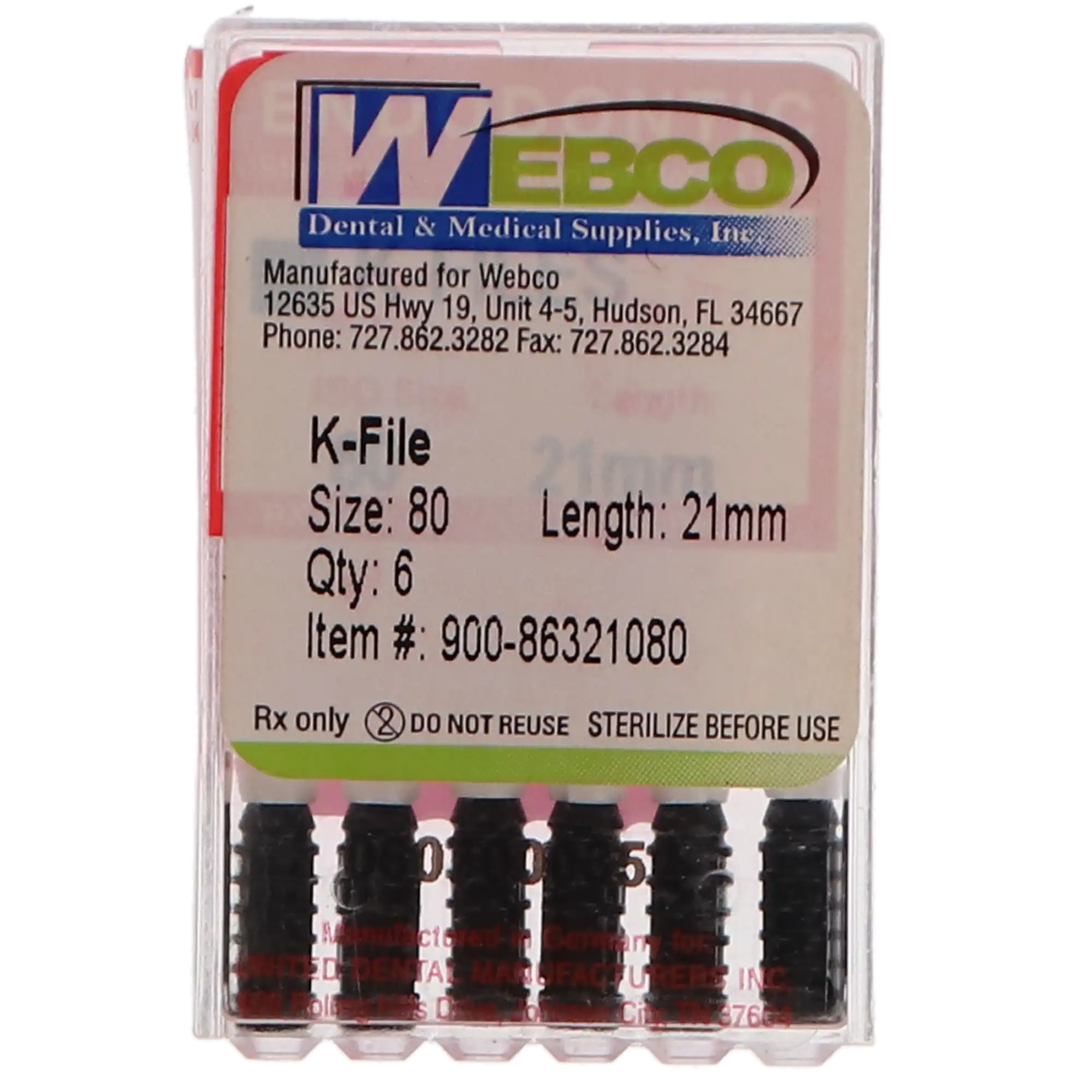 Kerr K-Flex Endodontic Files, Stainless Steel, 25mm, Assorted Sizes #15-40, 6/Pack, 821-4025 thumbnail 6