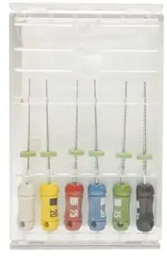 Kerr K-Files, Stainless Steel, 21mm, #15-40 Assorted, 6/Box, 821-8021 thumbnail 7
