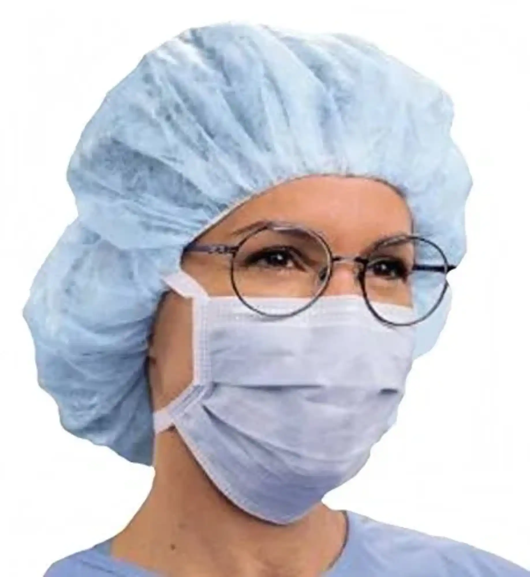 Halyard Tecnol Fog-Free Tie-On Surgical Mask, Blue, 50/Box, 49214 thumbnail 2