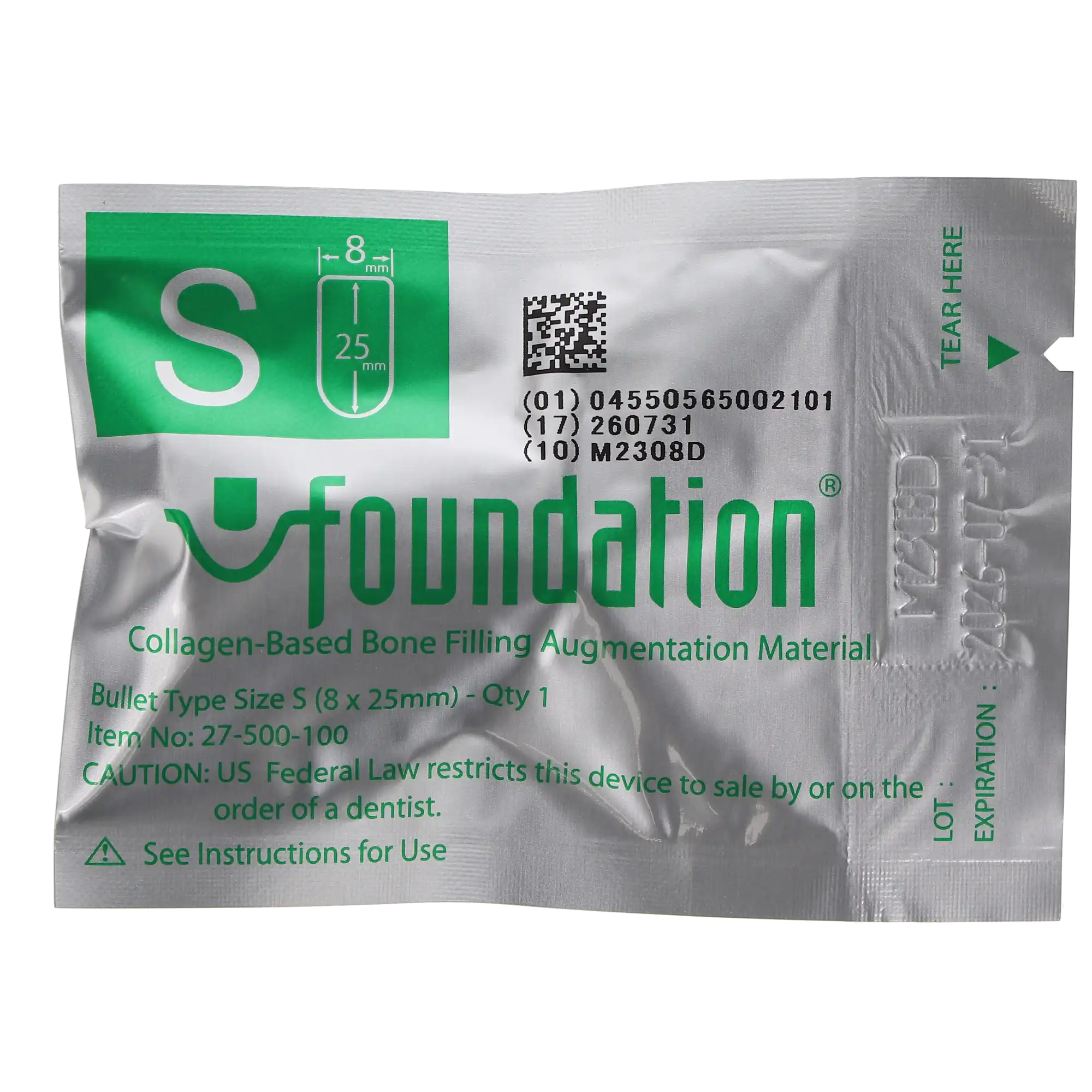 J. Morita Foundation Bone Filling Augmentation Material, Small, 8mm x 25mm, Bullet-Shaped, 10/Box, 27-500-100 thumbnail 3