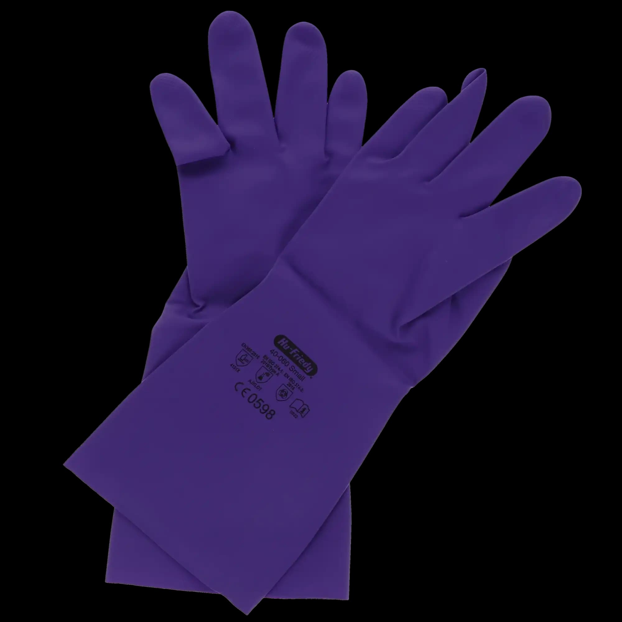 Hu-Friedy IMS Lilac Utility Nitrile Gloves, Small (7), Powder-Free, Flocklined, 3 Pairs/Box, 40-060 thumbnail 6