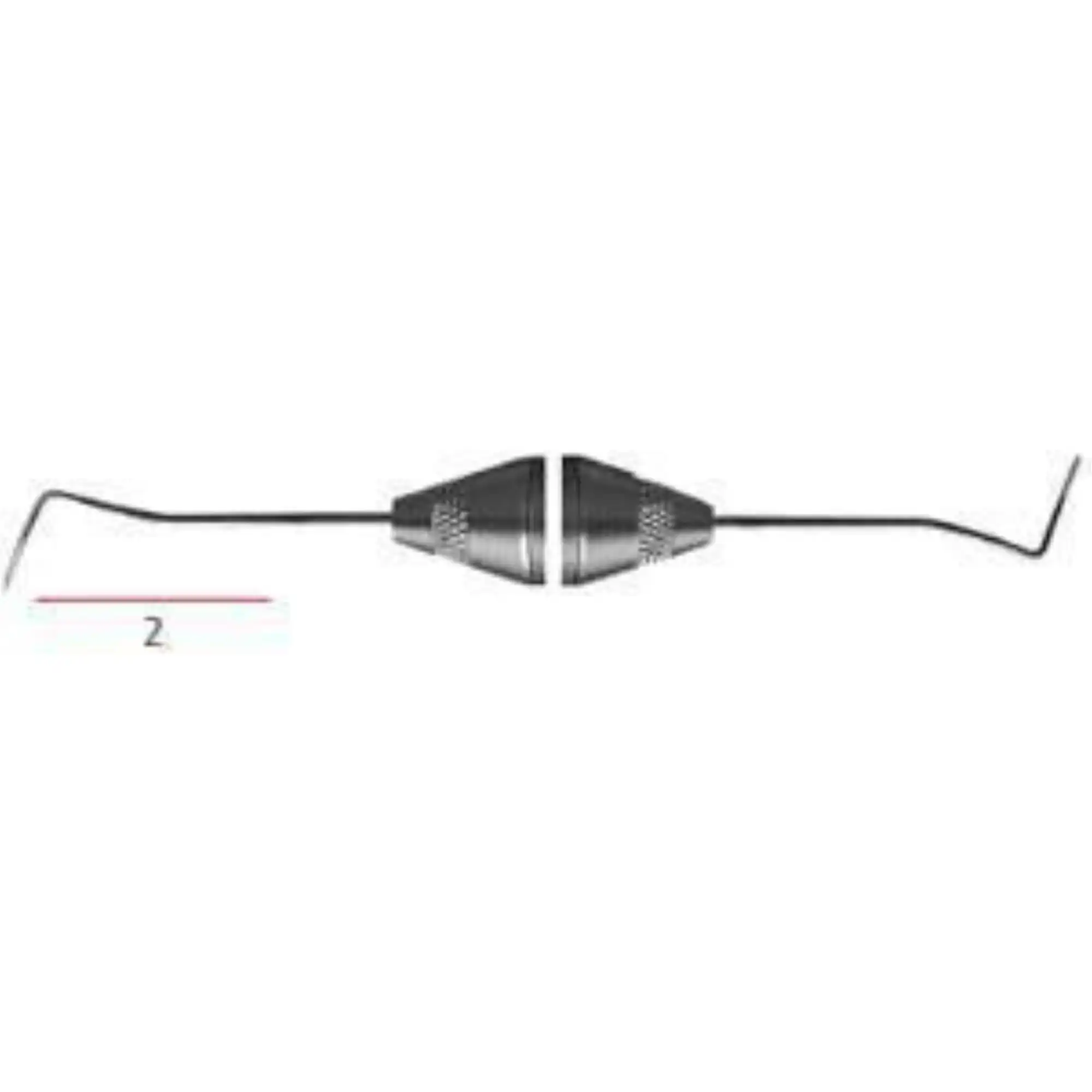 Hu-Friedy #2 Double-Ended Explorer, Pigtail, #6 Satin Steel Handle, 1/Pk, EXD26 thumbnail 2