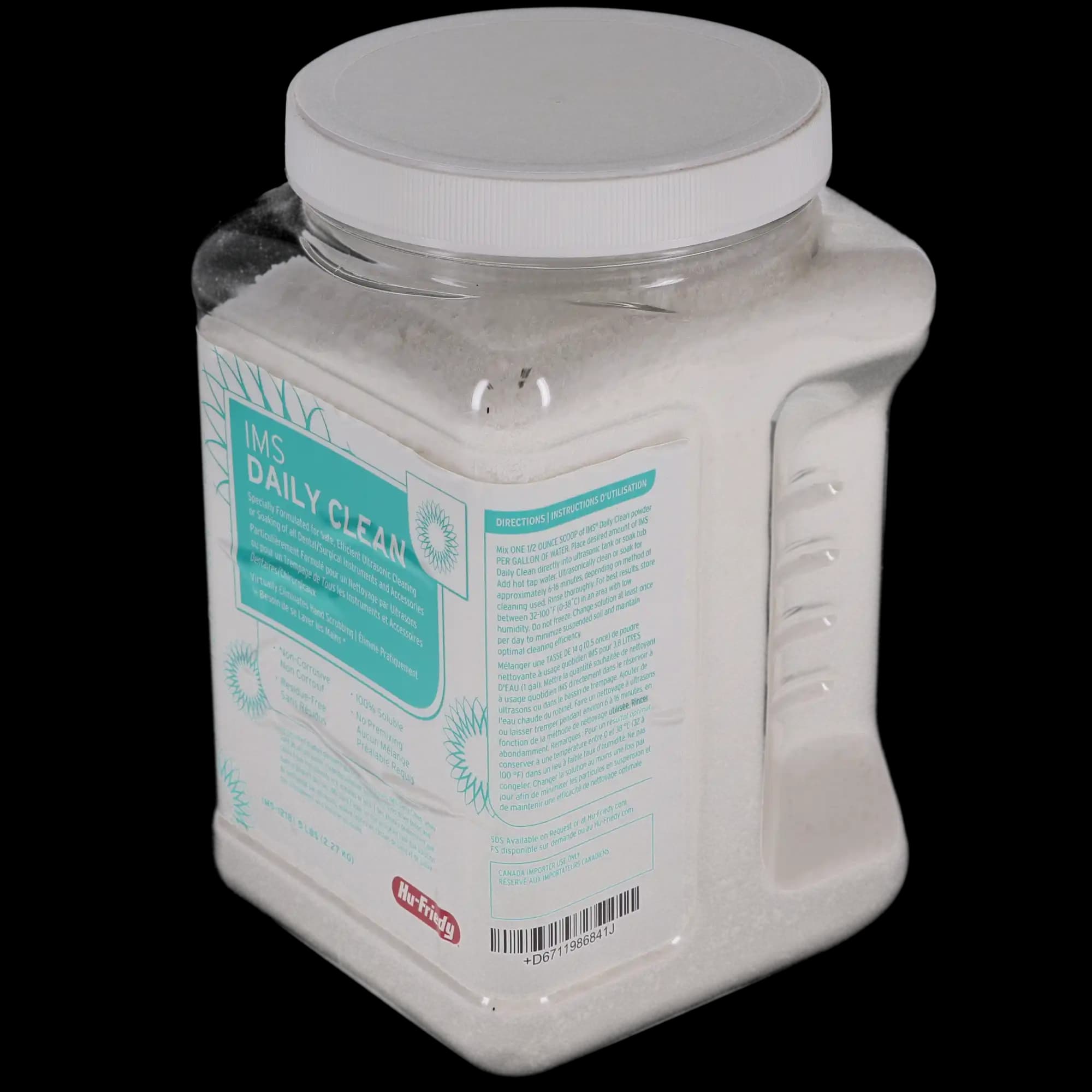Hu-Friedy IMS Daily Clean General Purpose Detergent, 5 lb (2.27 kg) Tub, Makes 160 Gallons, IMS-1218 thumbnail 4