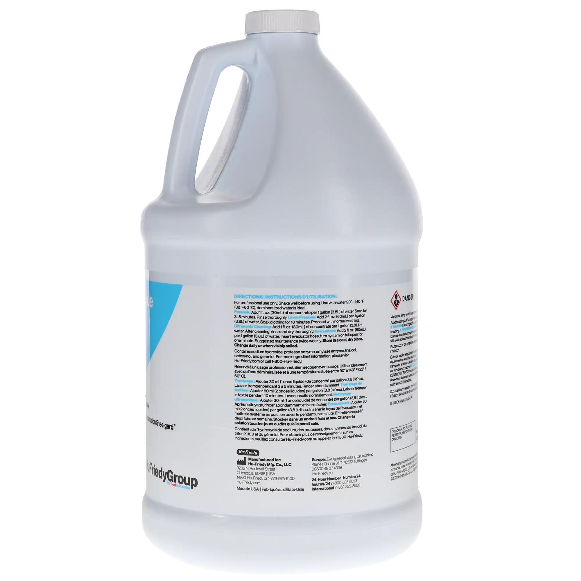 Hu-Friedy Enzymax Dual Enzyme Ultrasonic Detergent, Liquid Concentrate, 1 Gallon Bottle, IMS-1226 thumbnail 5