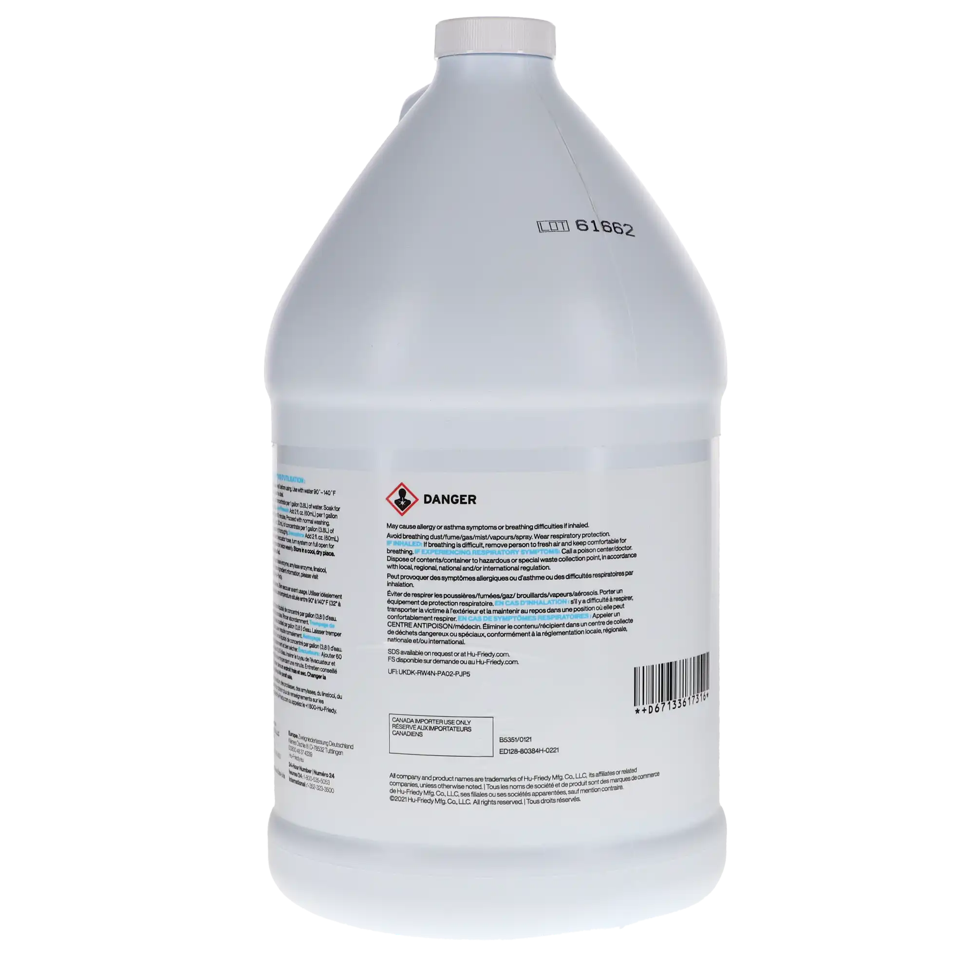 Hu-Friedy Enzymax Dual Enzyme Ultrasonic Detergent, Liquid Concentrate, 1 Gallon Bottle, IMS-1226 thumbnail 6