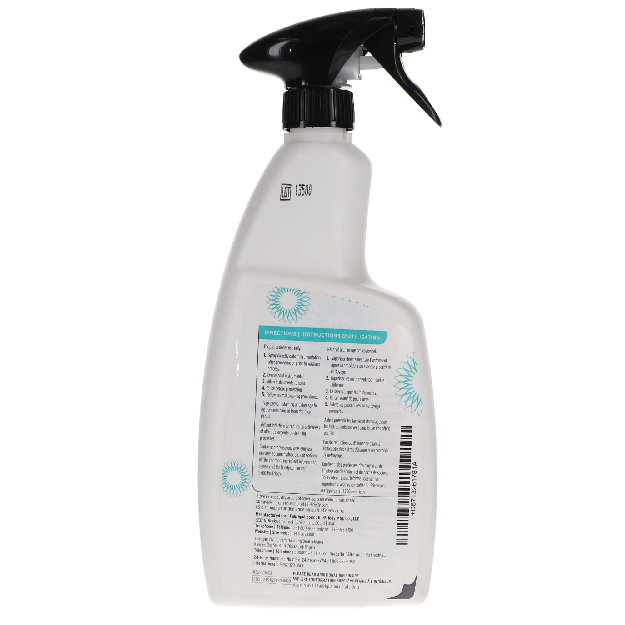 Hu-Friedy Enzymax Spray Gel Ready-to-Use Instrument Pre-Cleaner, 24 oz (709 mL) Spray Bottle, IMS-1229 thumbnail 4