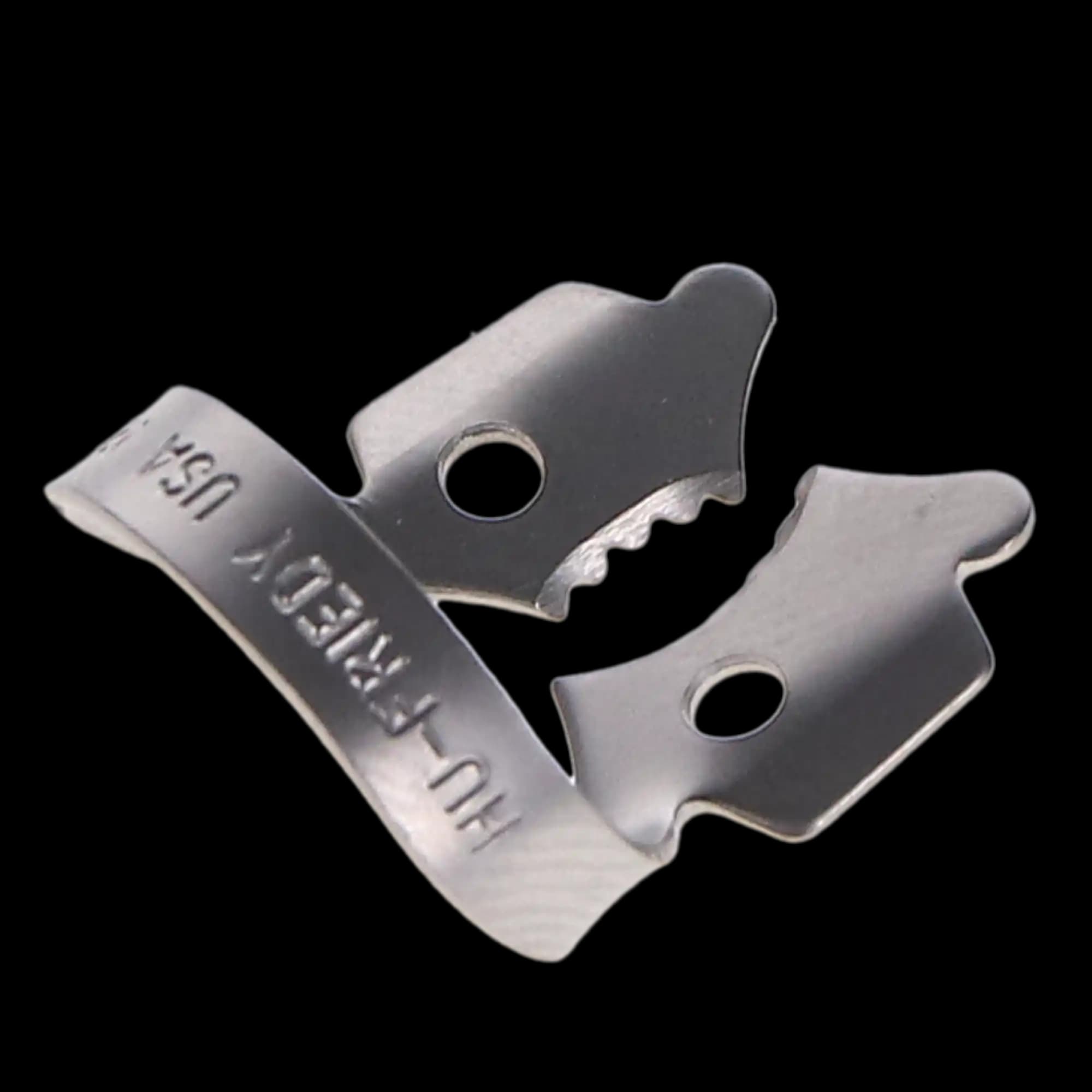 Hu-Friedy Satin Steel Rubber Dam Clamp, #12A, Winged, Lower Right Molars, 1/Pk, RDCM12A thumbnail 4