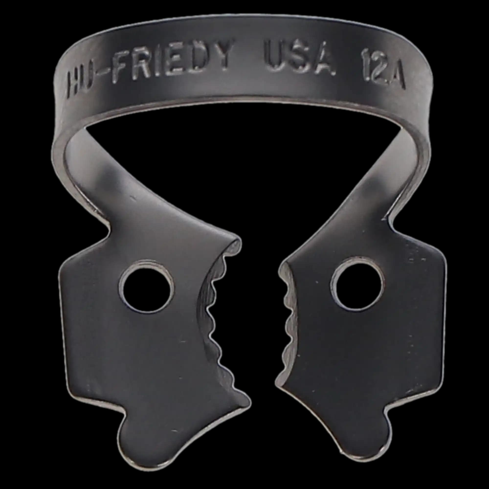Hu-Friedy Satin Steel Rubber Dam Clamp, #12A, Winged, Lower Right Molars, 1/Pk, RDCM12A thumbnail 6