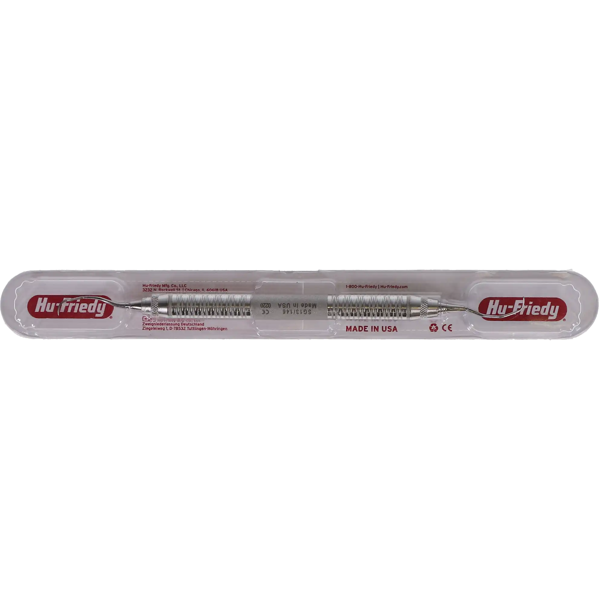 Hu-Friedy Gracey Curette 13/14, Double-Ended, #6 Satin Steel Handle, SG13/146 thumbnail 5