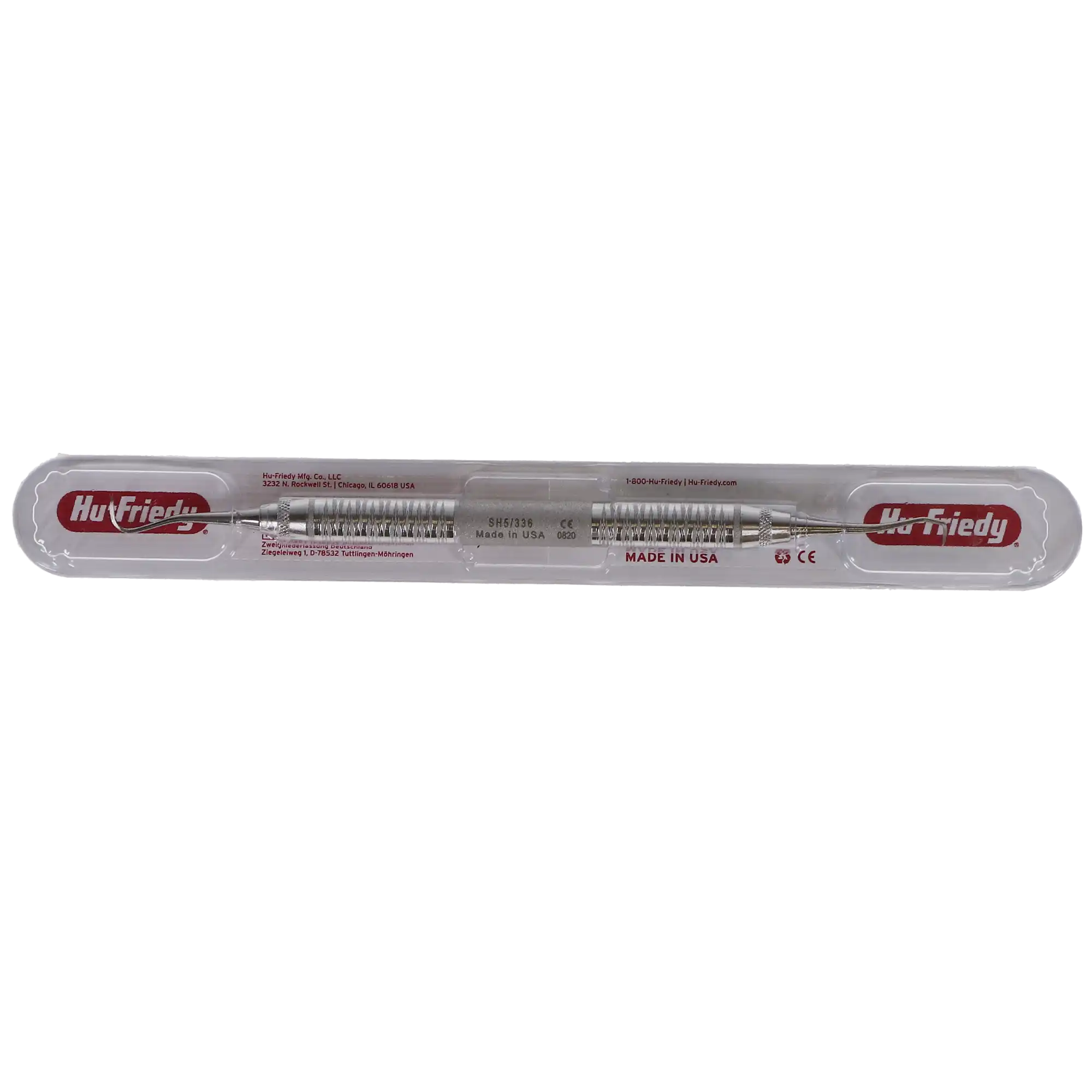 Hu-Friedy H5/33 Hygienist/Jacquette Sickle Scaler, Double-Ended, #6 Satin Steel Handle, SH5/336 thumbnail 5