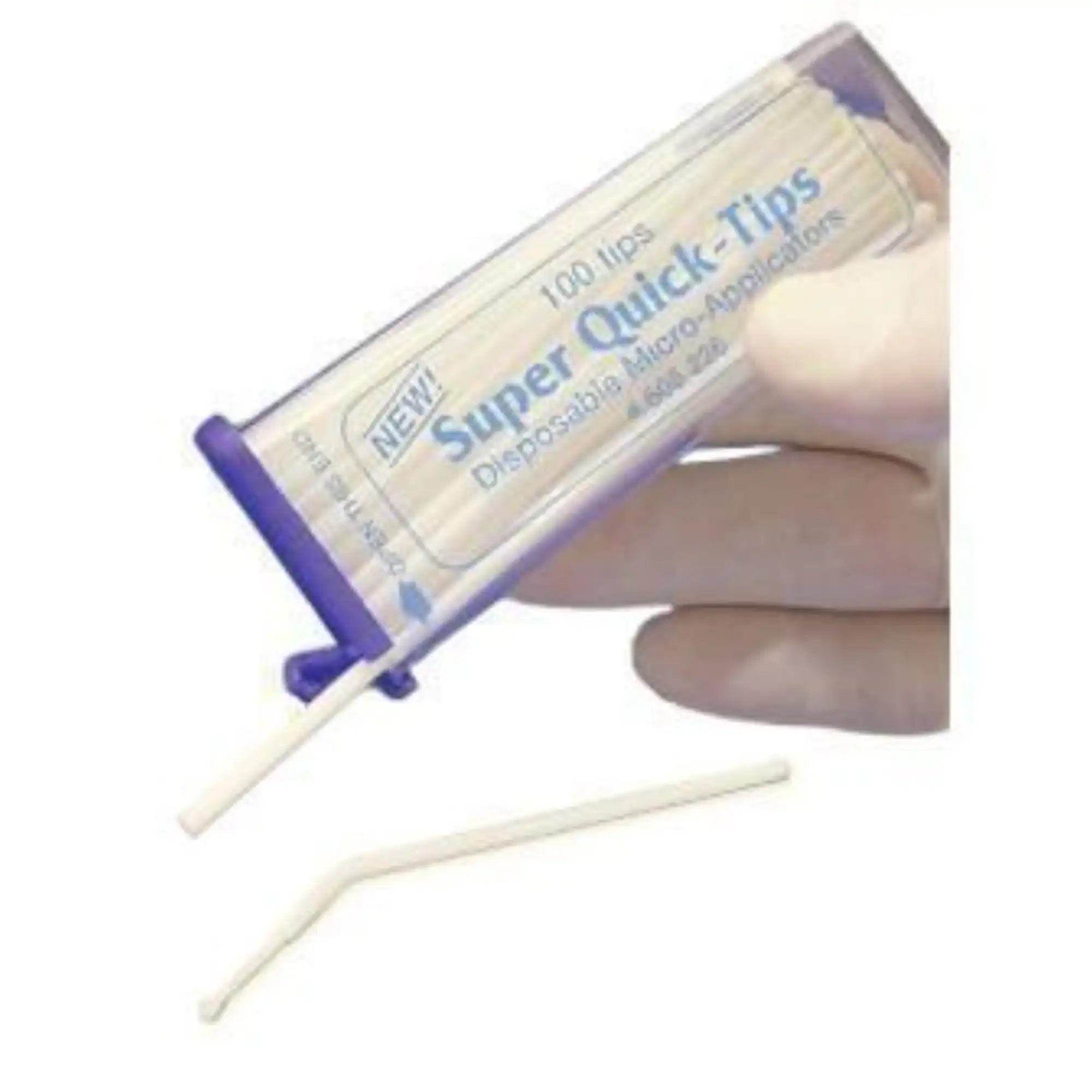 Hager Worldwide Quick Tips Disposable Micro-Applicator, Regular, White, 250/Pk - Quick Tips Disposable Micro-Applicator, Regular, White, 250/Pk - Image 1