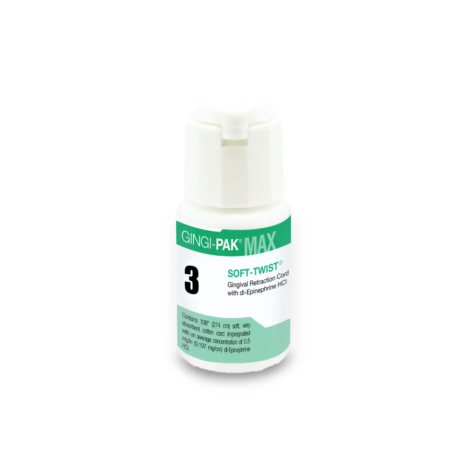 Gingi-Pak® MAX Soft-Twist™ #3 Epinephrine Retraction Cord, 108" (NDC 10129-0003-03) thumbnail 4