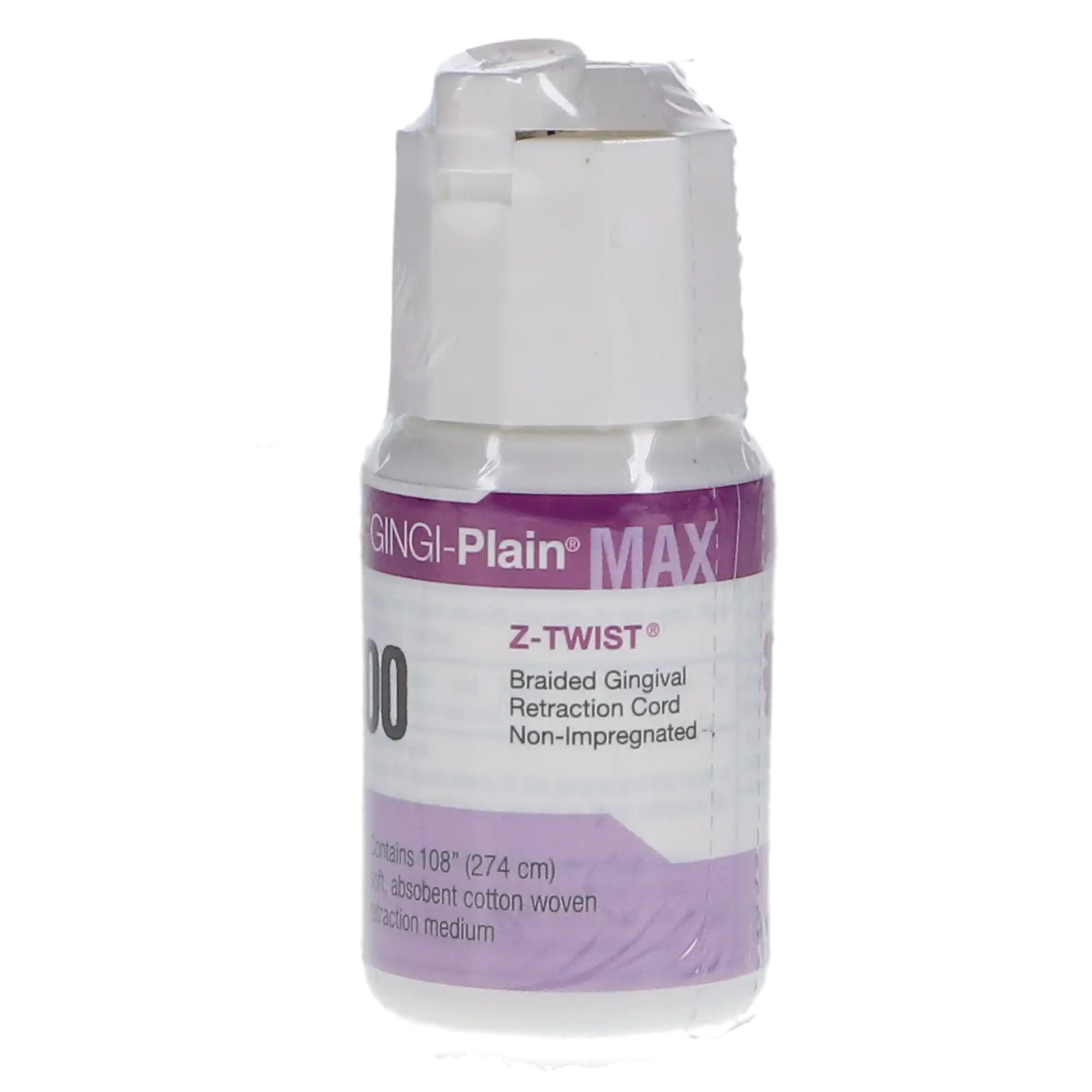 Gingi-Plain MAX Z-Twist Weave Retraction Cord, Non-Impregnated, #00 Very Thin, 108" per Bottle, 11170M thumbnail 6