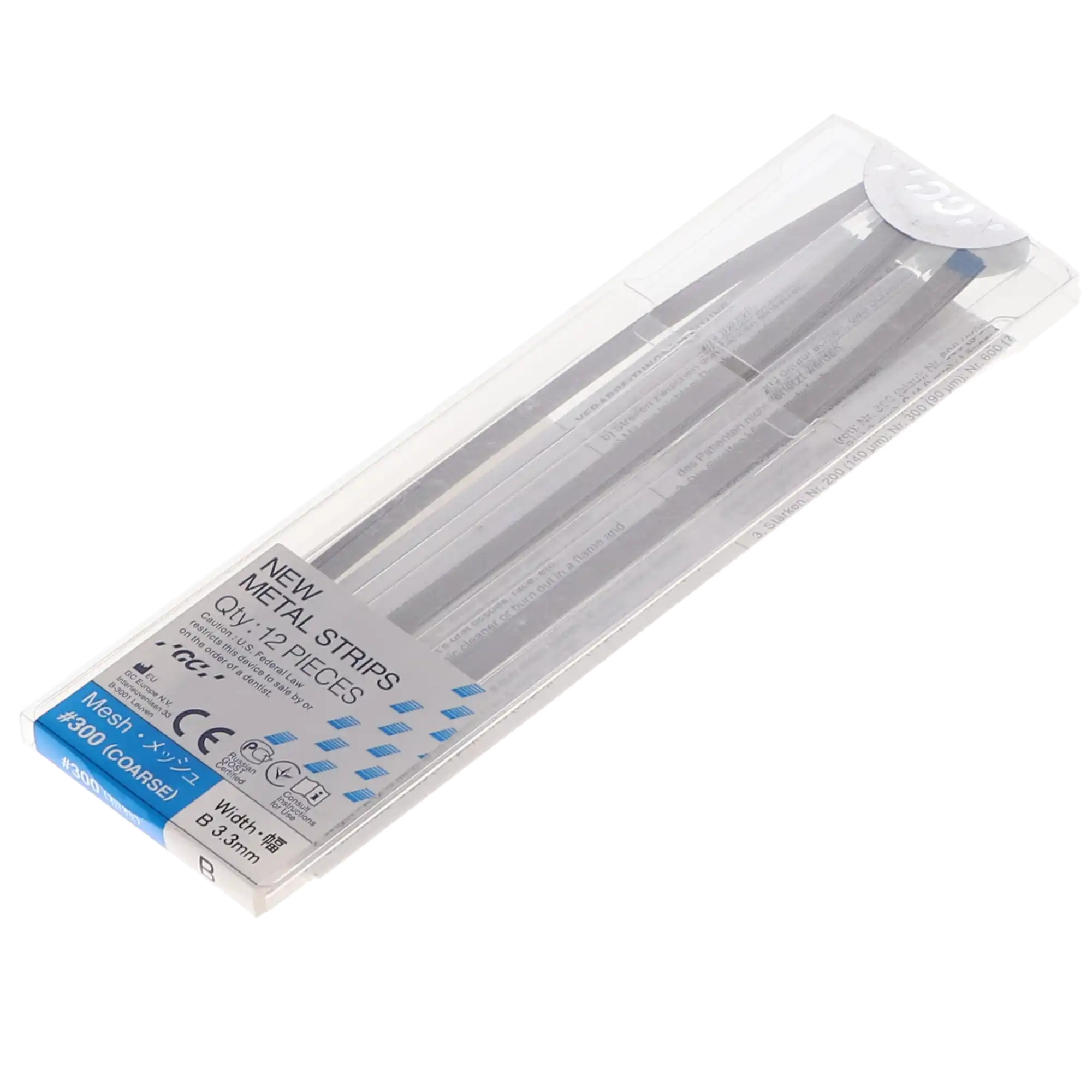 GC America Metal Finishing Strips, Refill, #300-B Width, Coarse (Blue), 3.3 mm, 90 Micron, 12/Pk, 000257 thumbnail 5