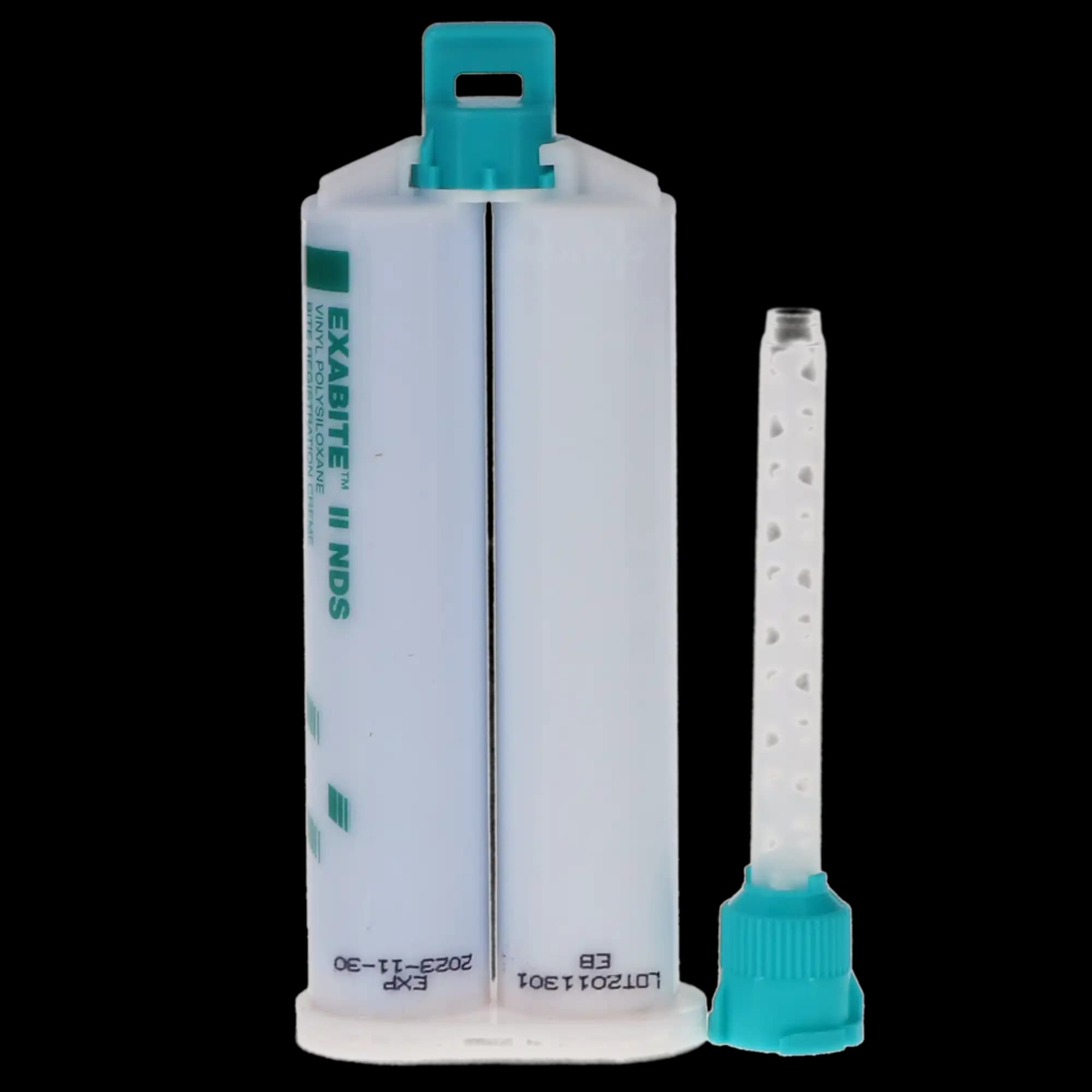 Exabite II NDS VPS Bite Registration Material, Fast Set, Creme, Aqua, 2-Cartridge Package, 48 ml, 1/Pk, 132412 thumbnail 5