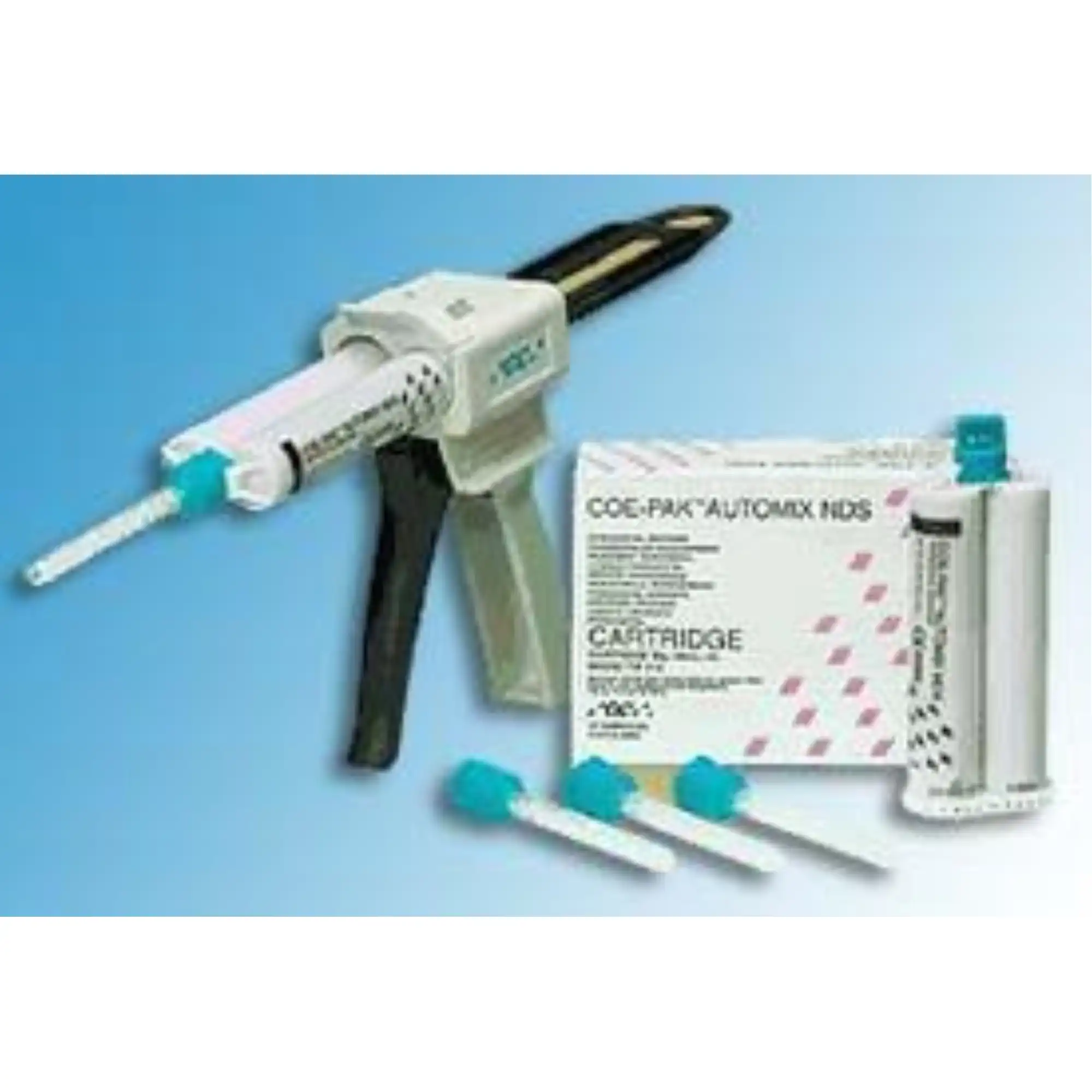 Coe-Pak Automix NDS Periodontal Dressing, 2 x 50 mL Double Barrel Cartridges, 12 Mixing Tips, #135003 thumbnail 2