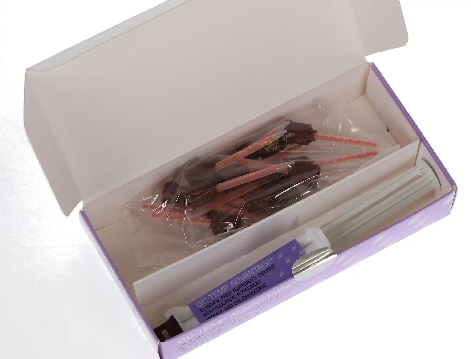 GC Temp Advantage Eugenol-Free Temporary Cement Starter Package, 7.5 g Automix Syringe with 15 Mixing Tips, 136505 thumbnail 11