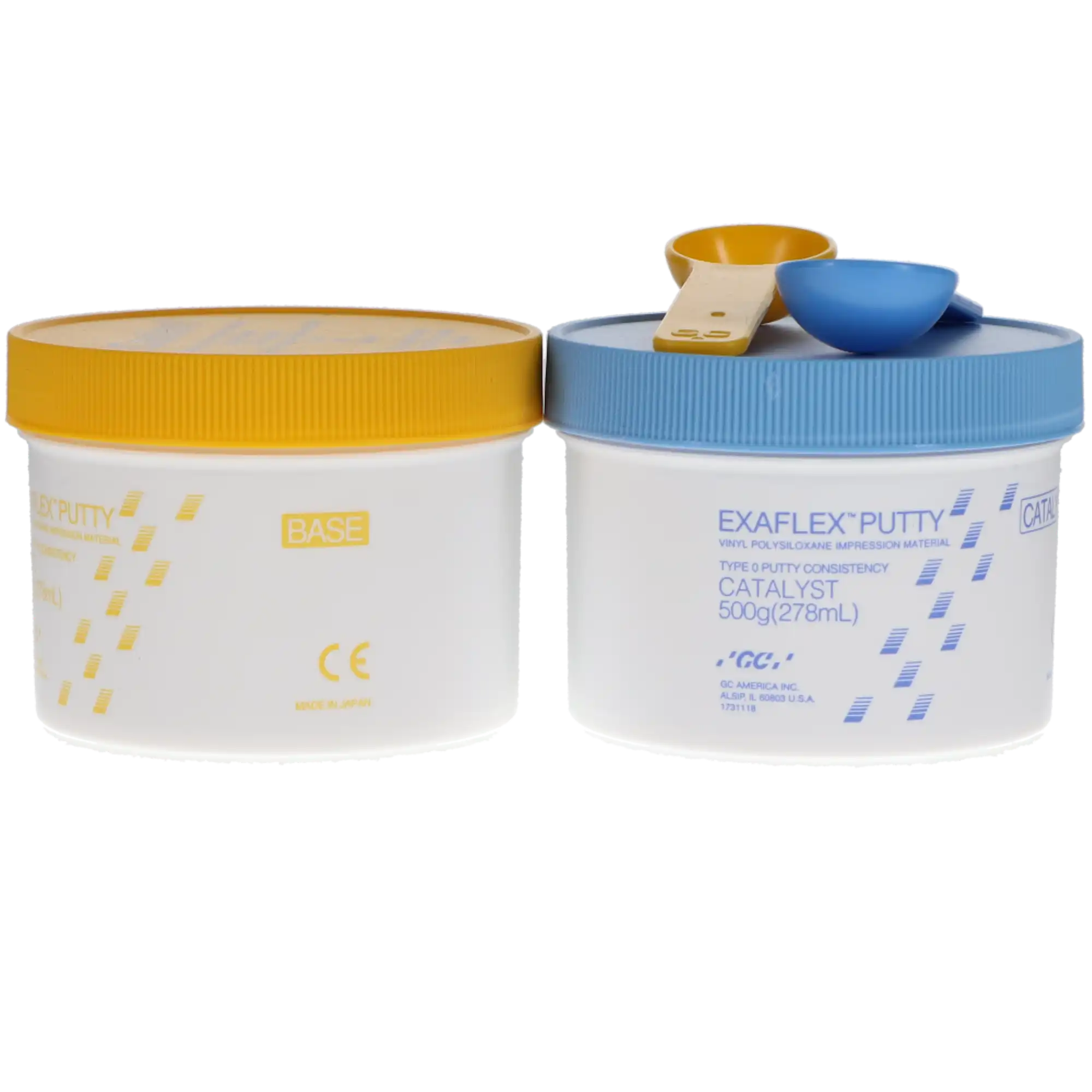 GC America Exaflex Hydrophilic VPS Impression Material, Putty Standard Pack, 500 g Base & Catalyst, 1/Pk, 138301 thumbnail 6