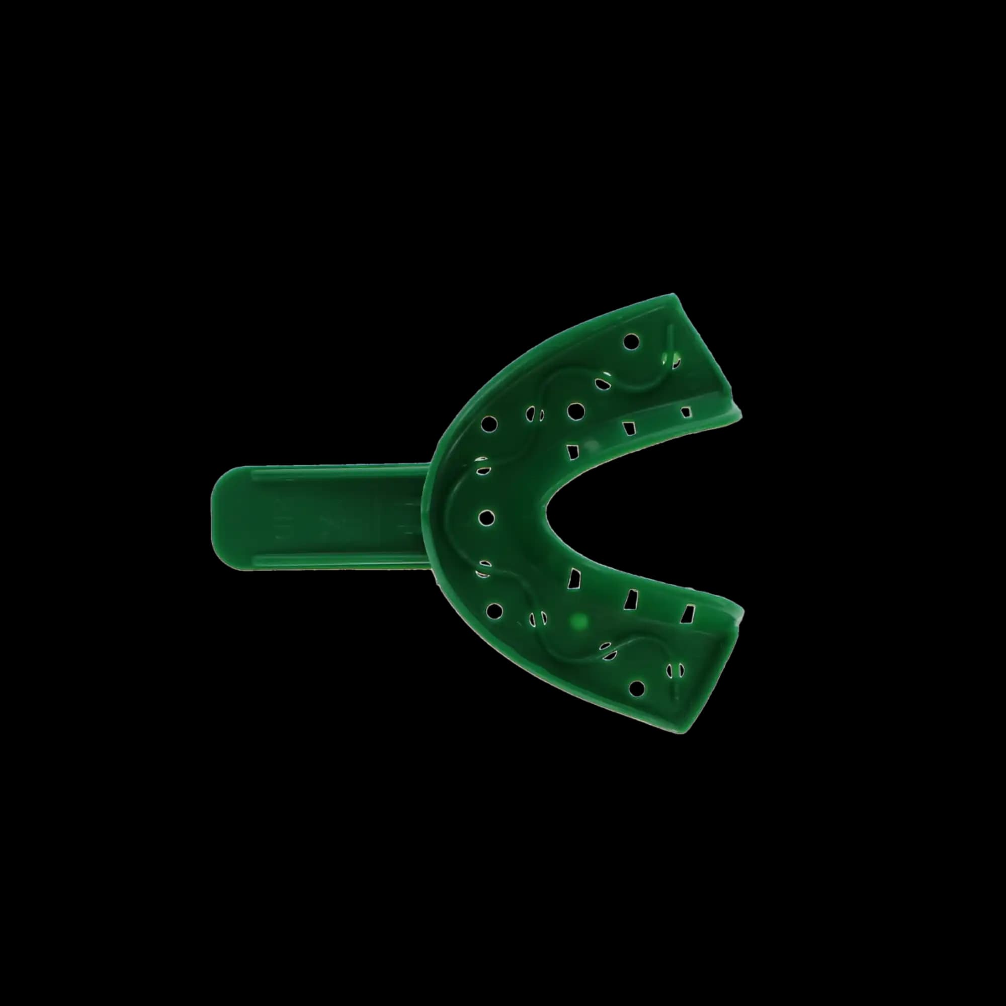 COE Spacer Disposable Perforated Impression Trays, #1D Large Upper, Full Arch, Green, 12/Pk, 250012 thumbnail 6