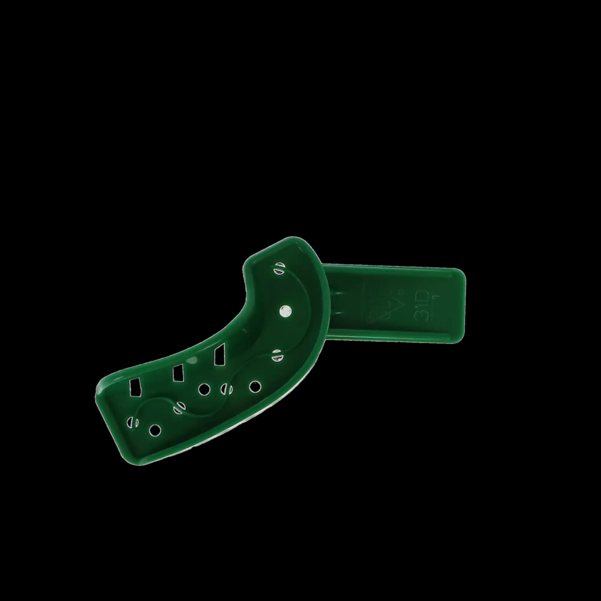 GC America COE Disposable Perforated Spacer Trays, #22D Small Lower, Green, Full Arch, 12/Pk, 252212 thumbnail 6
