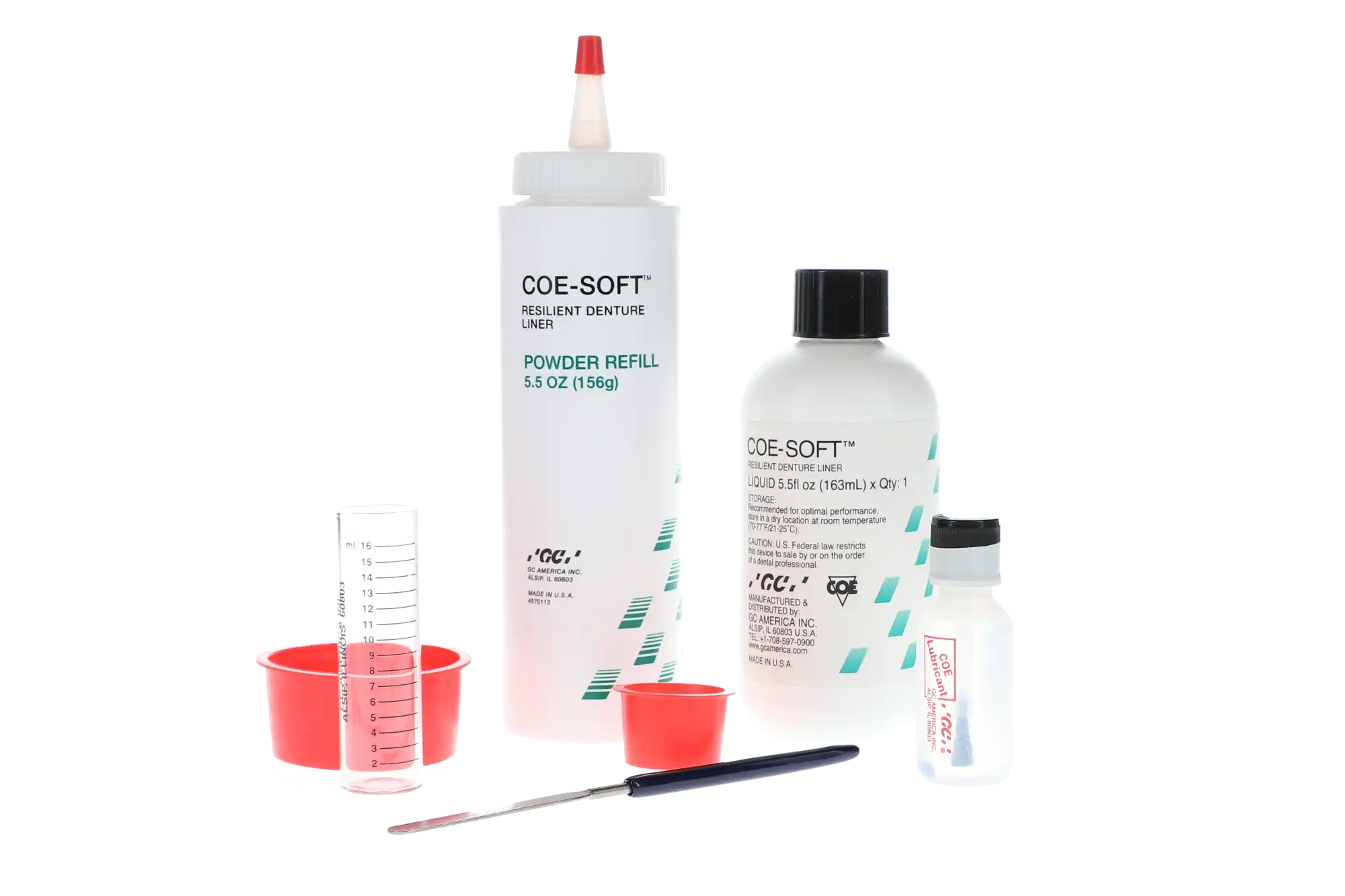 GC America Coe-Soft Professional Pack, Soft Denture Reline Material, Self-Cure, 5.5 oz, 1/Pk, 344001 thumbnail 4