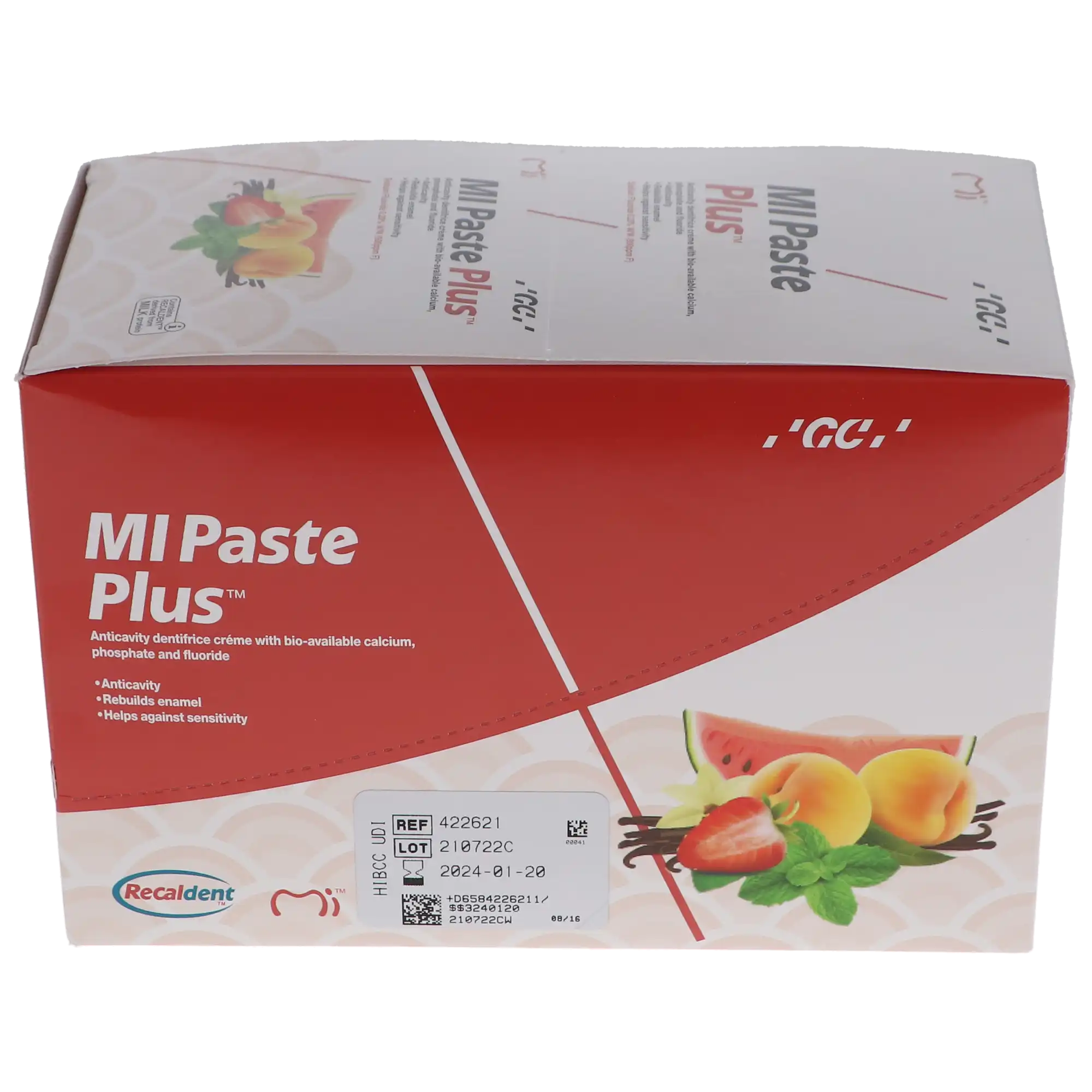 GC America MI Paste Plus Mint Topical Tooth Crème with RECALDENT and Fluoride, 40 g Tubes, 10/Box, 422621 thumbnail 12