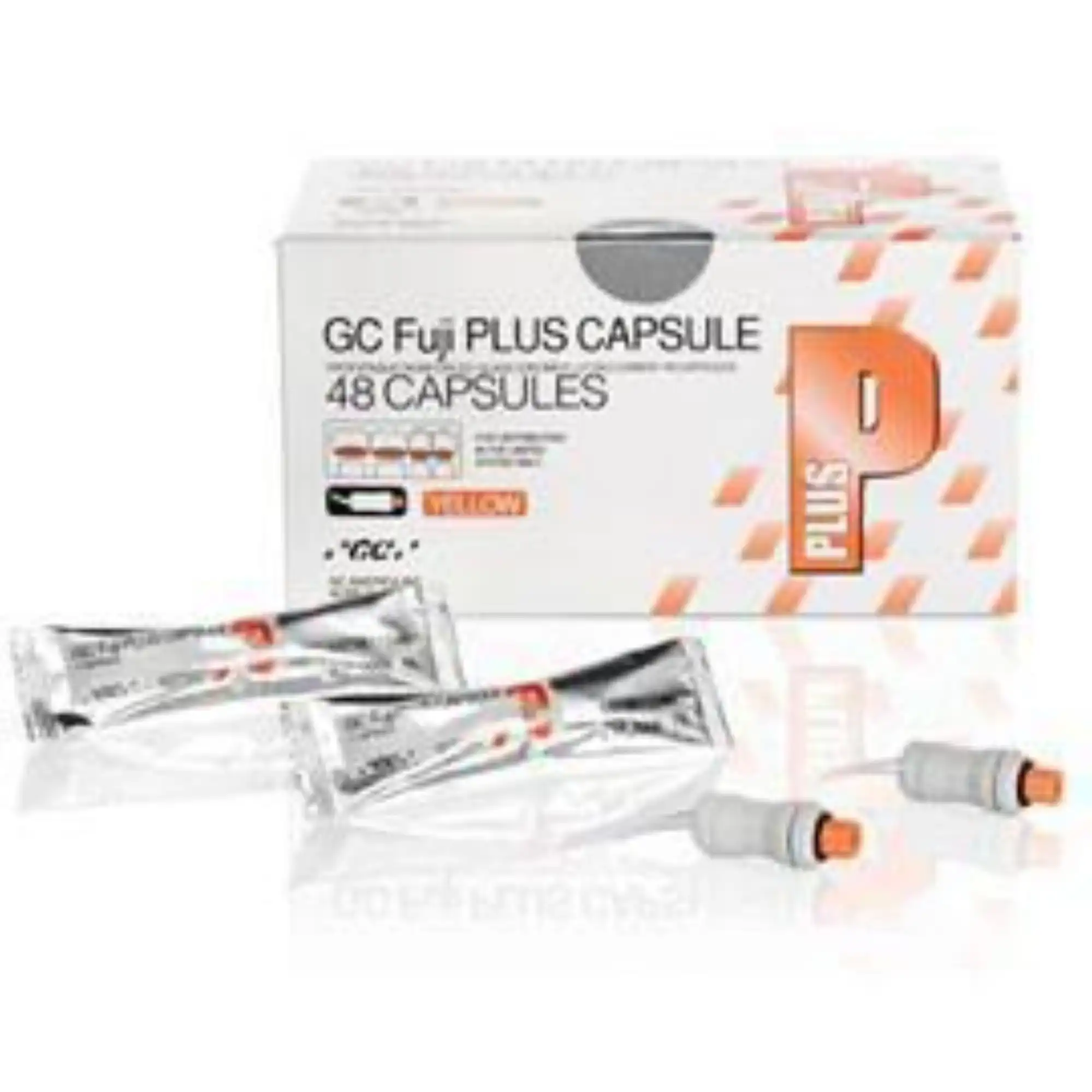 GC Fuji PLUS Resin-Reinforced Glass Ionomer Luting Cement Capsules, Yellow, 48/Box, 425030 thumbnail 6