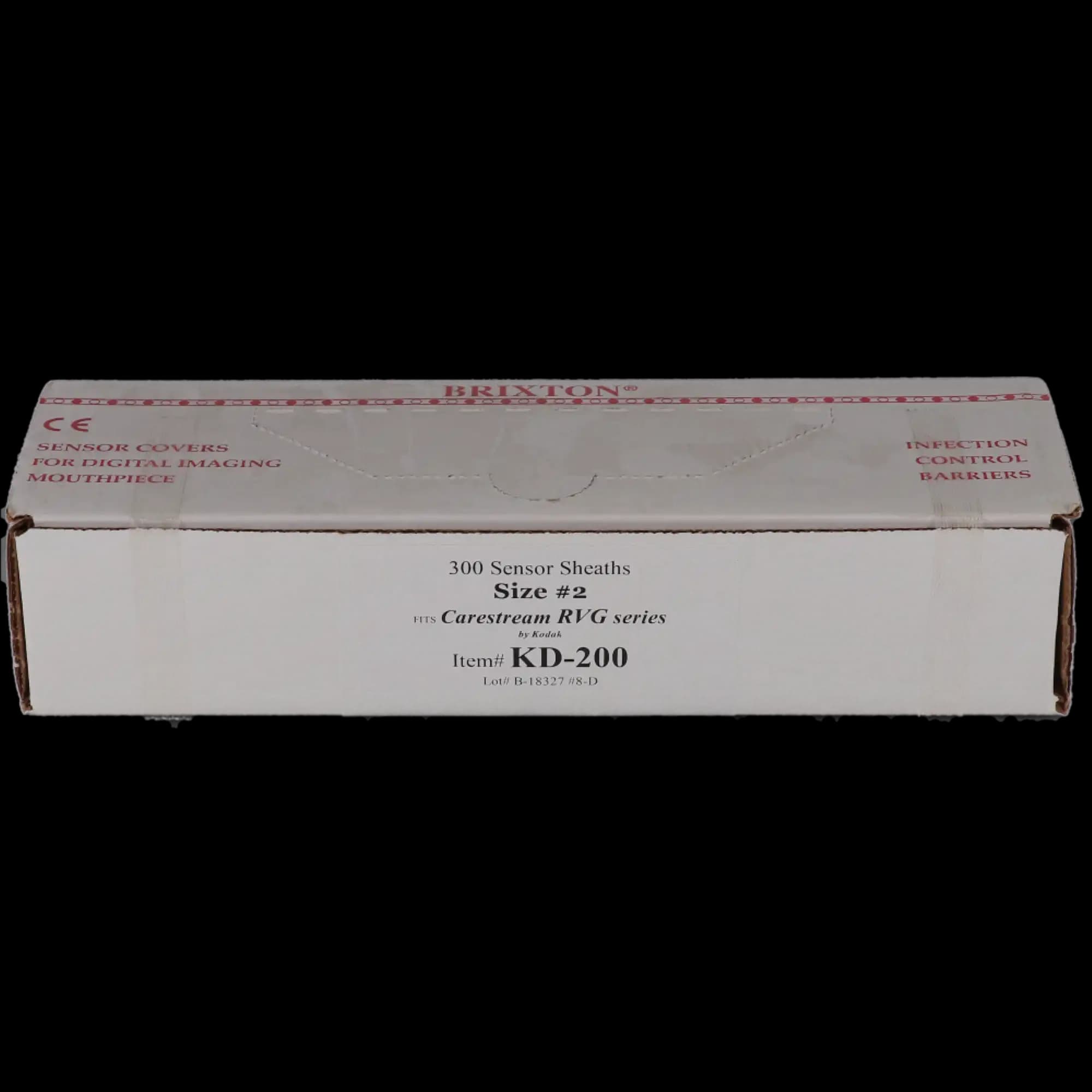 Brixton SalivaBlock Disposable X-Ray Sensor Sheaths, Size #2, Transparent, 300/Box, KD-200 thumbnail 4