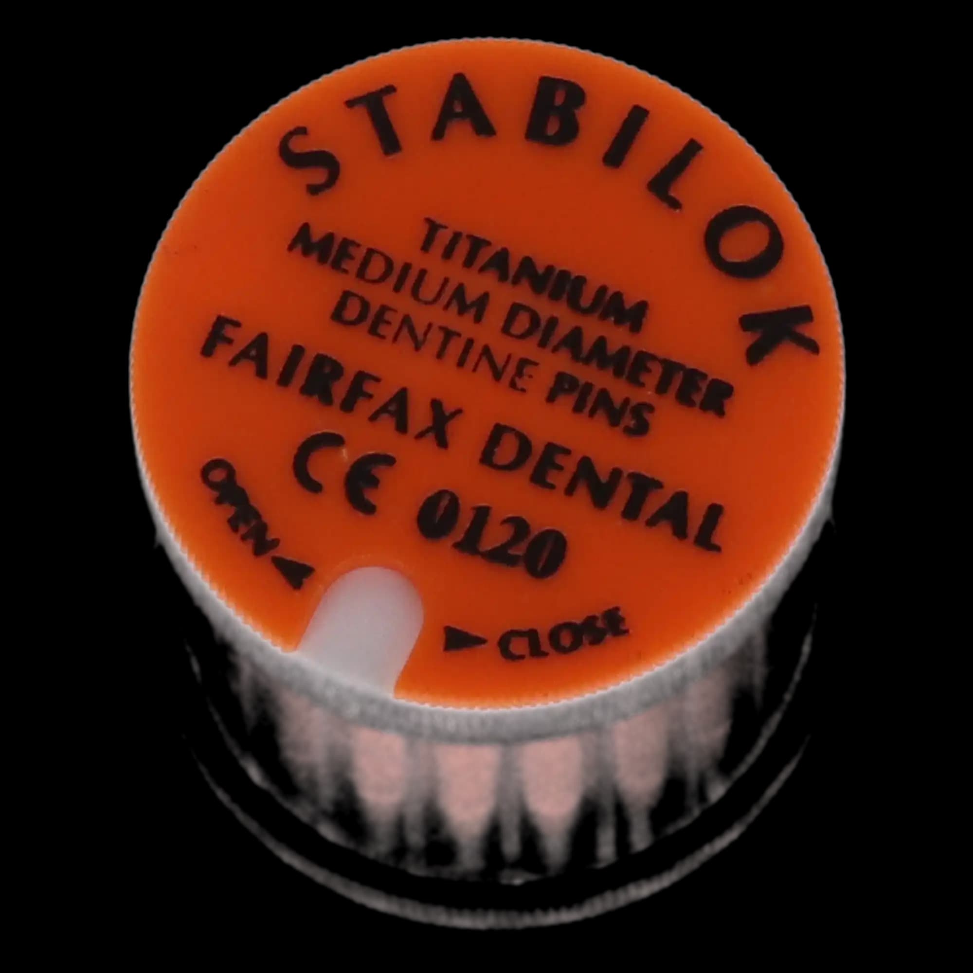 Stabilok Dentin Pins, Titanium, Standard Kit, 0.027" (Orange), 20/Pk with 1 Drill, Ref 50048 thumbnail 3